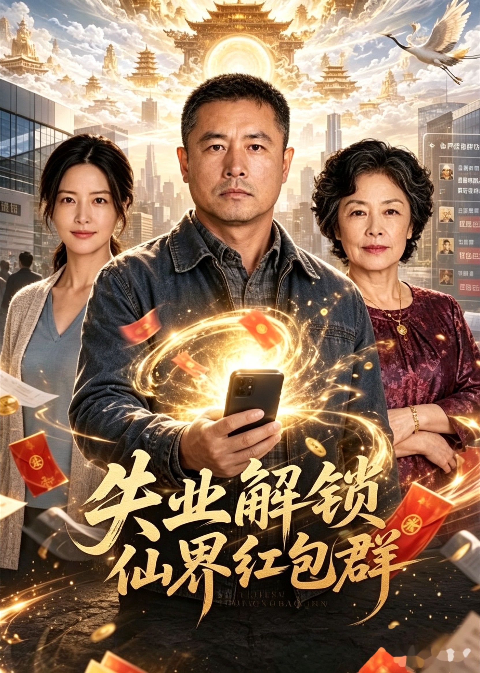 失业解锁仙界红包群封面图