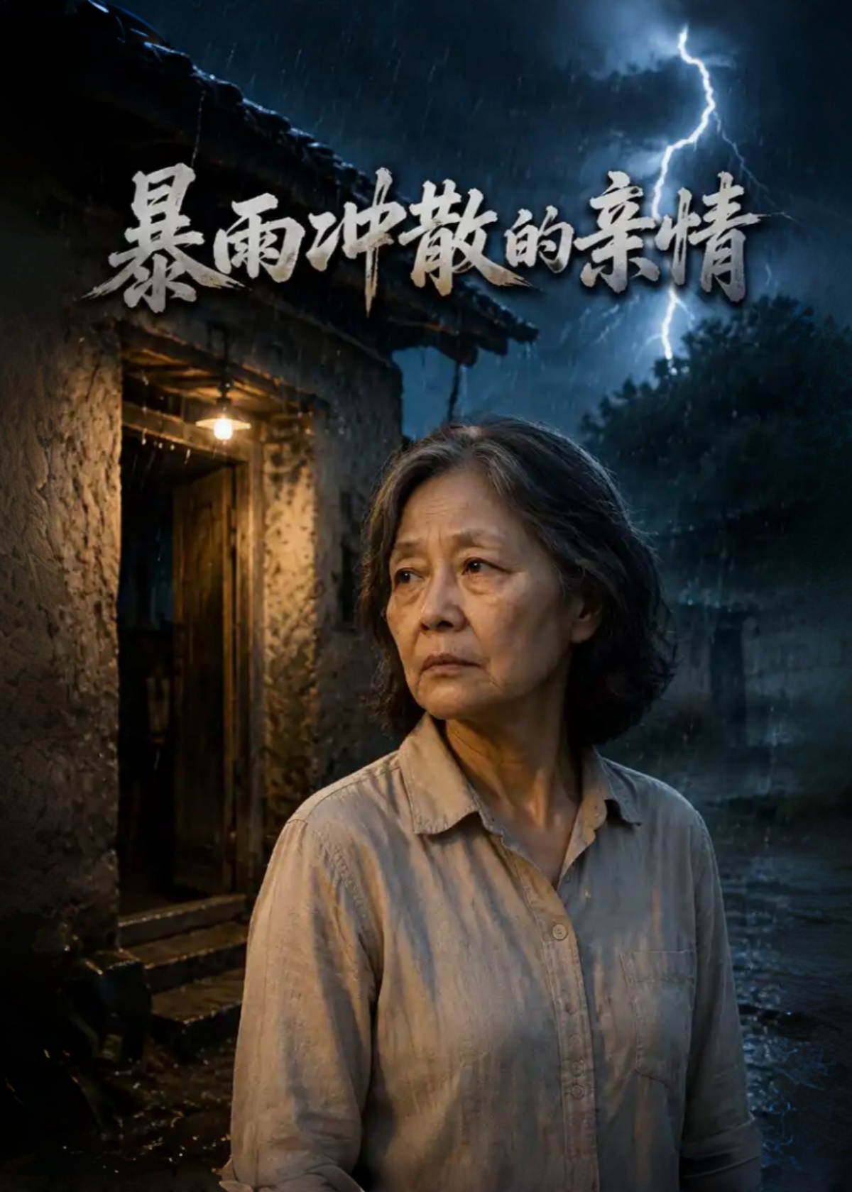 暴雨冲散的亲情封面图