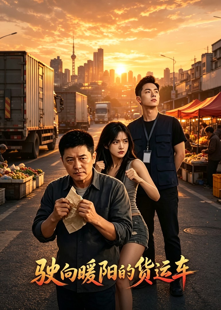 驶向暖阳的货运车