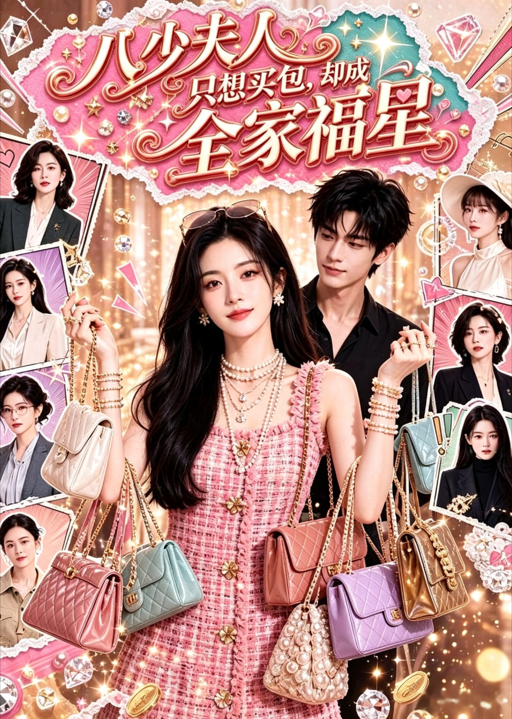 八少夫人只想买包，却成全家福星