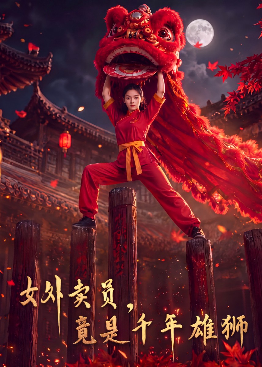 女外卖员，竟是干年雄狮