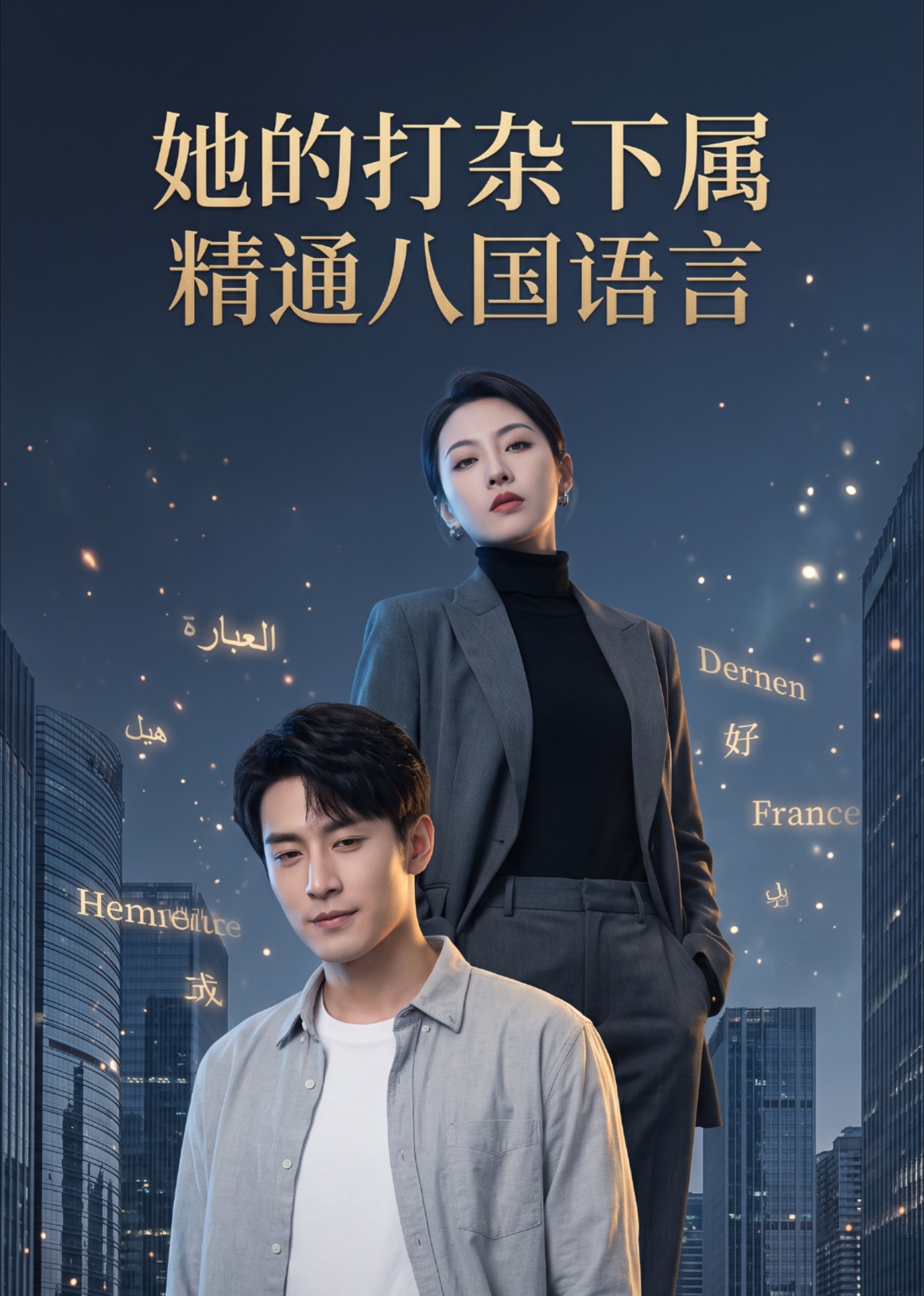 她的打杂下属精通八国语言