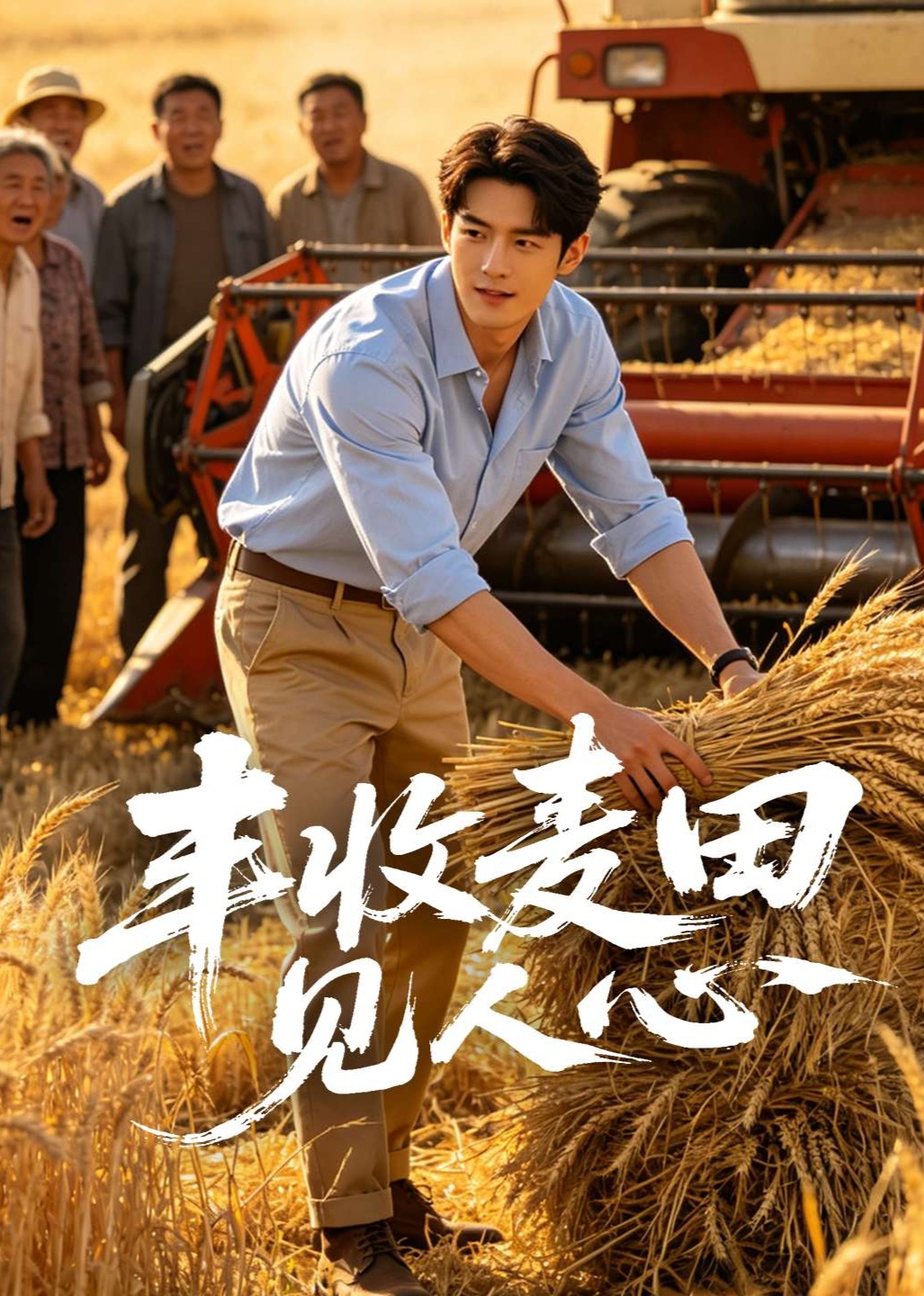 丰收麦田见人心