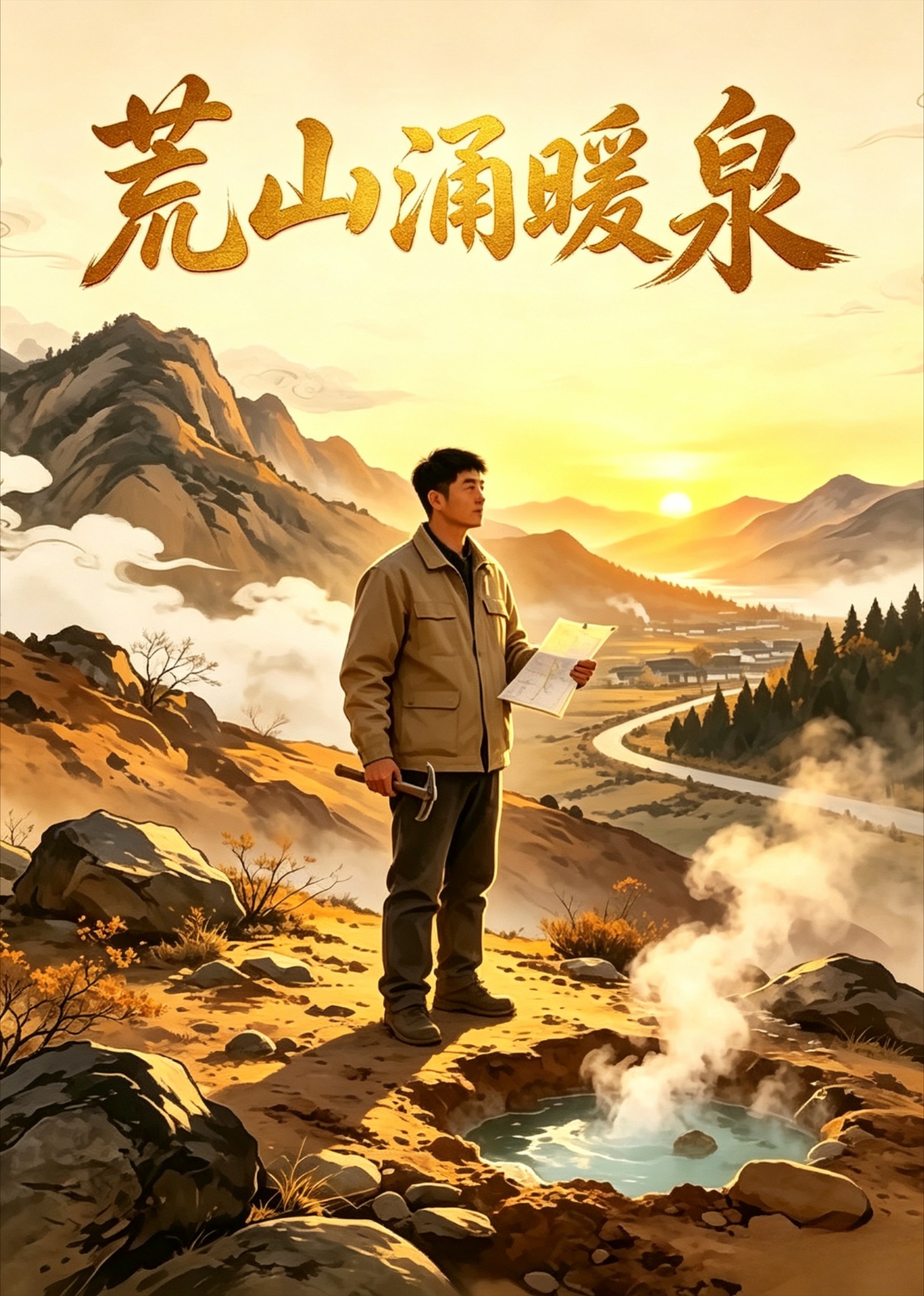 荒山涌暖泉