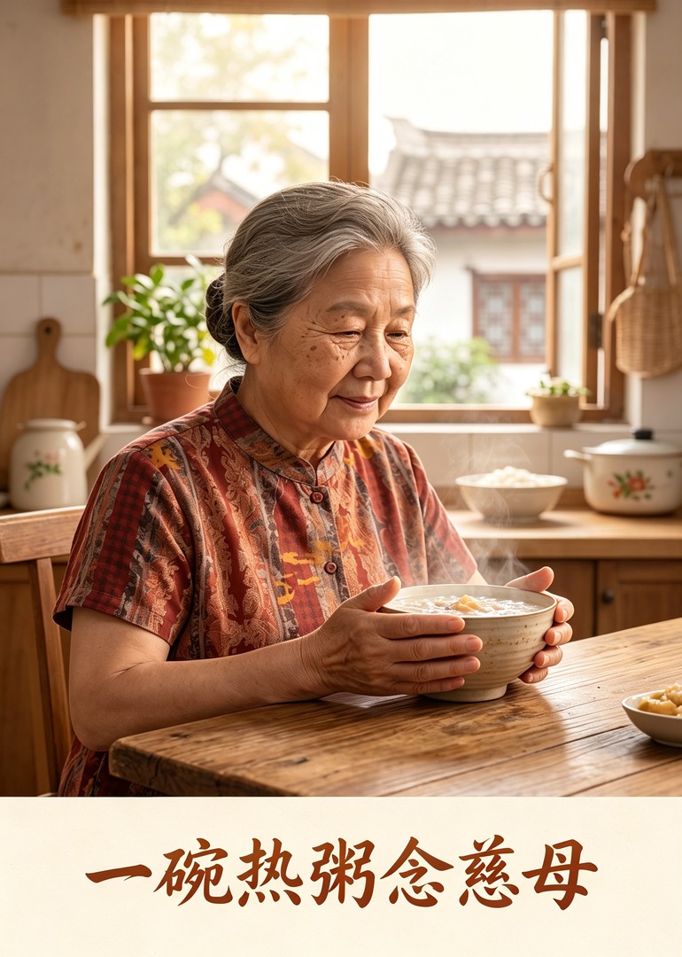 一碗热粥念慈母