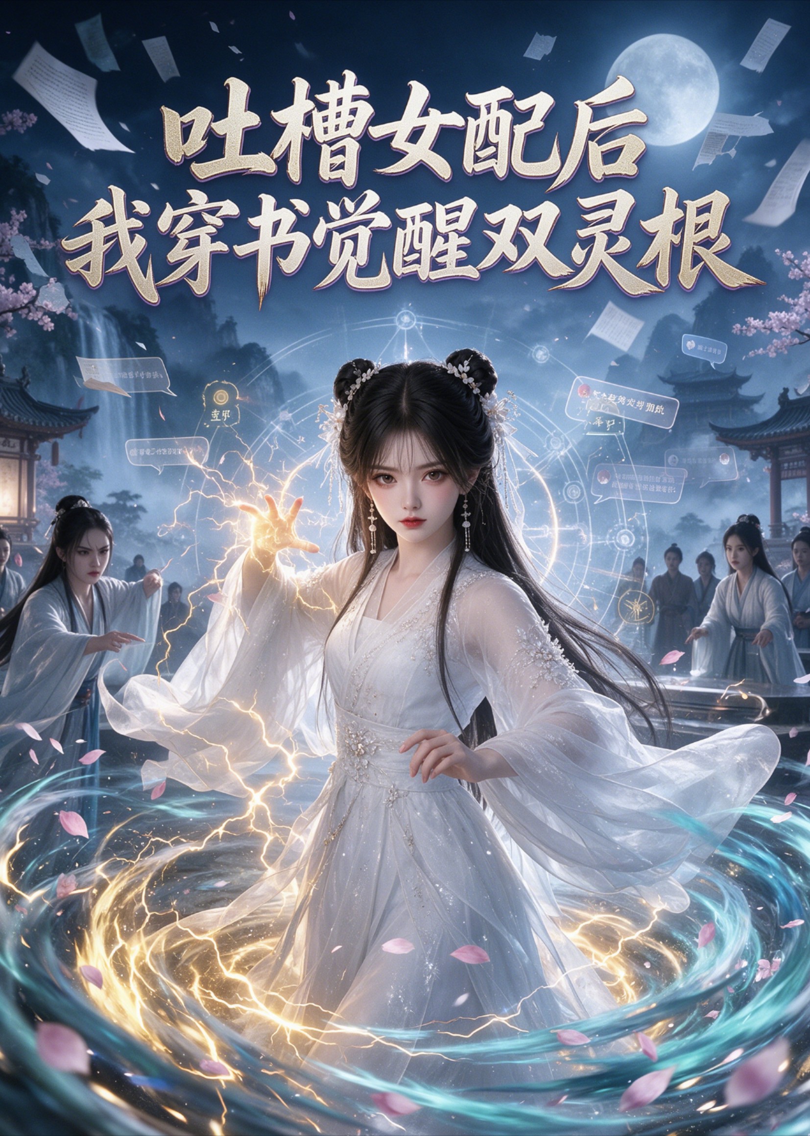 吐槽女配后我穿书觉醒双灵根封面图
