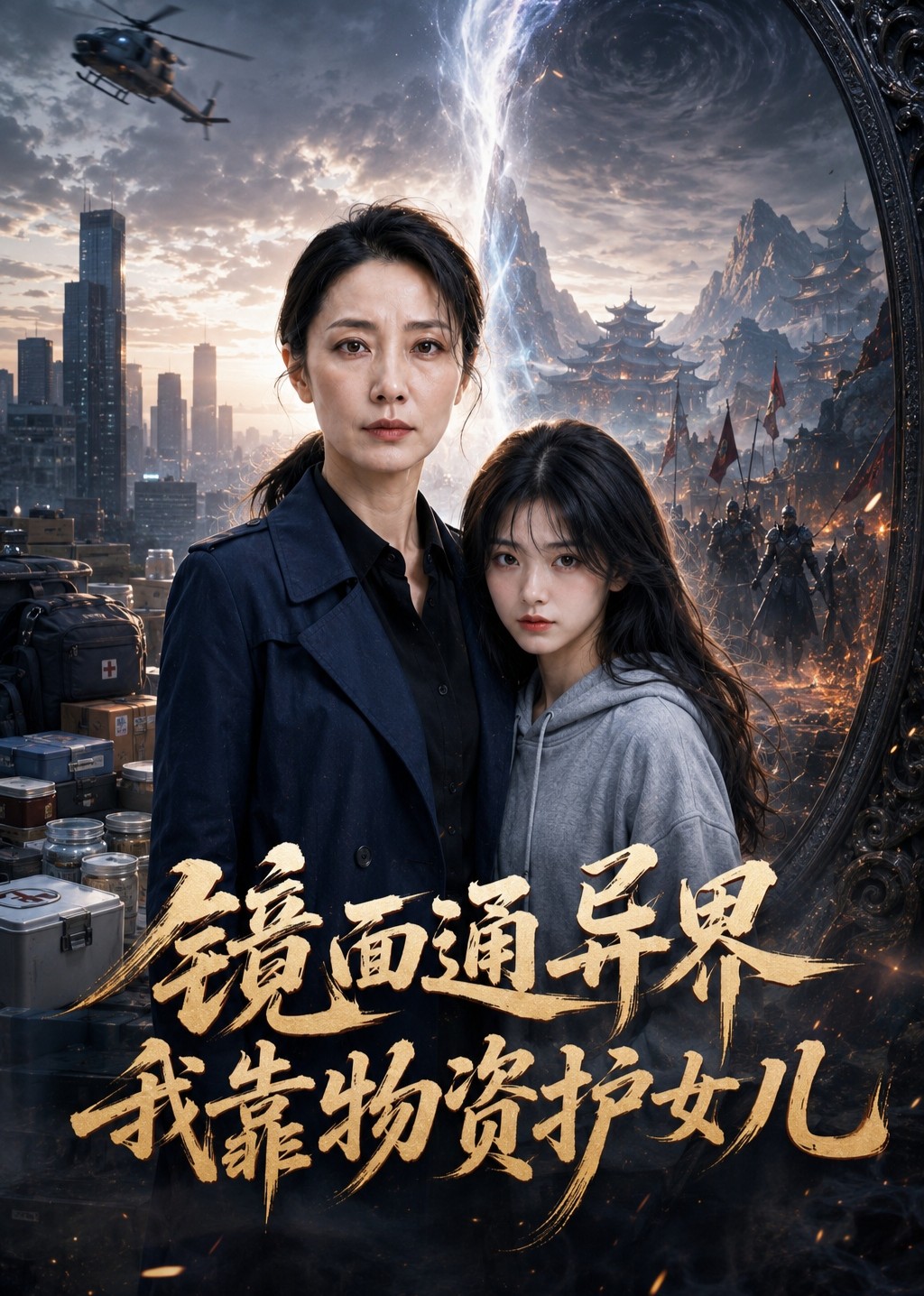 镜面通异界，我靠物资护女儿