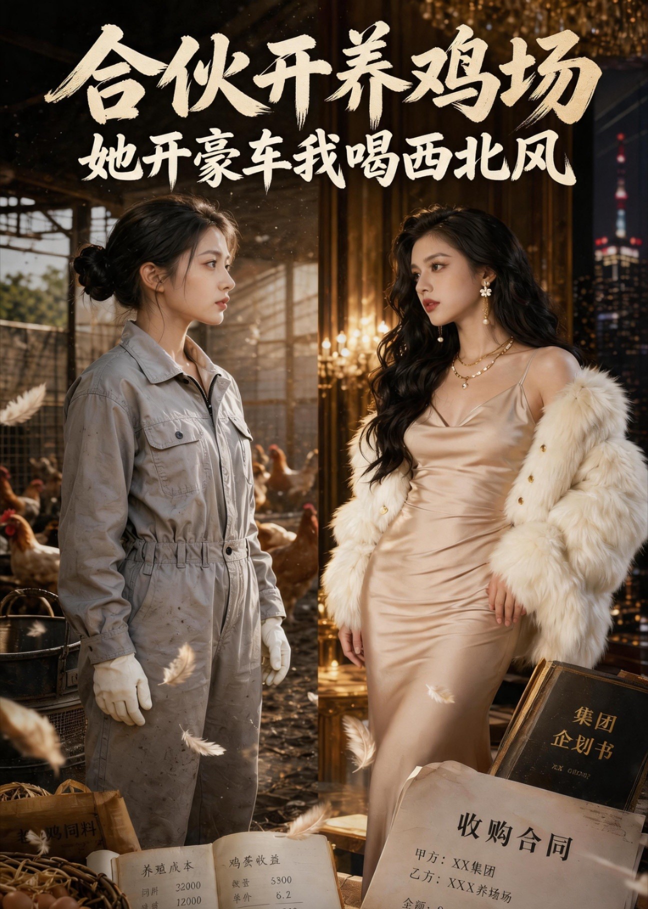 合伙开养鸡场她开豪车我喝西北风封面图