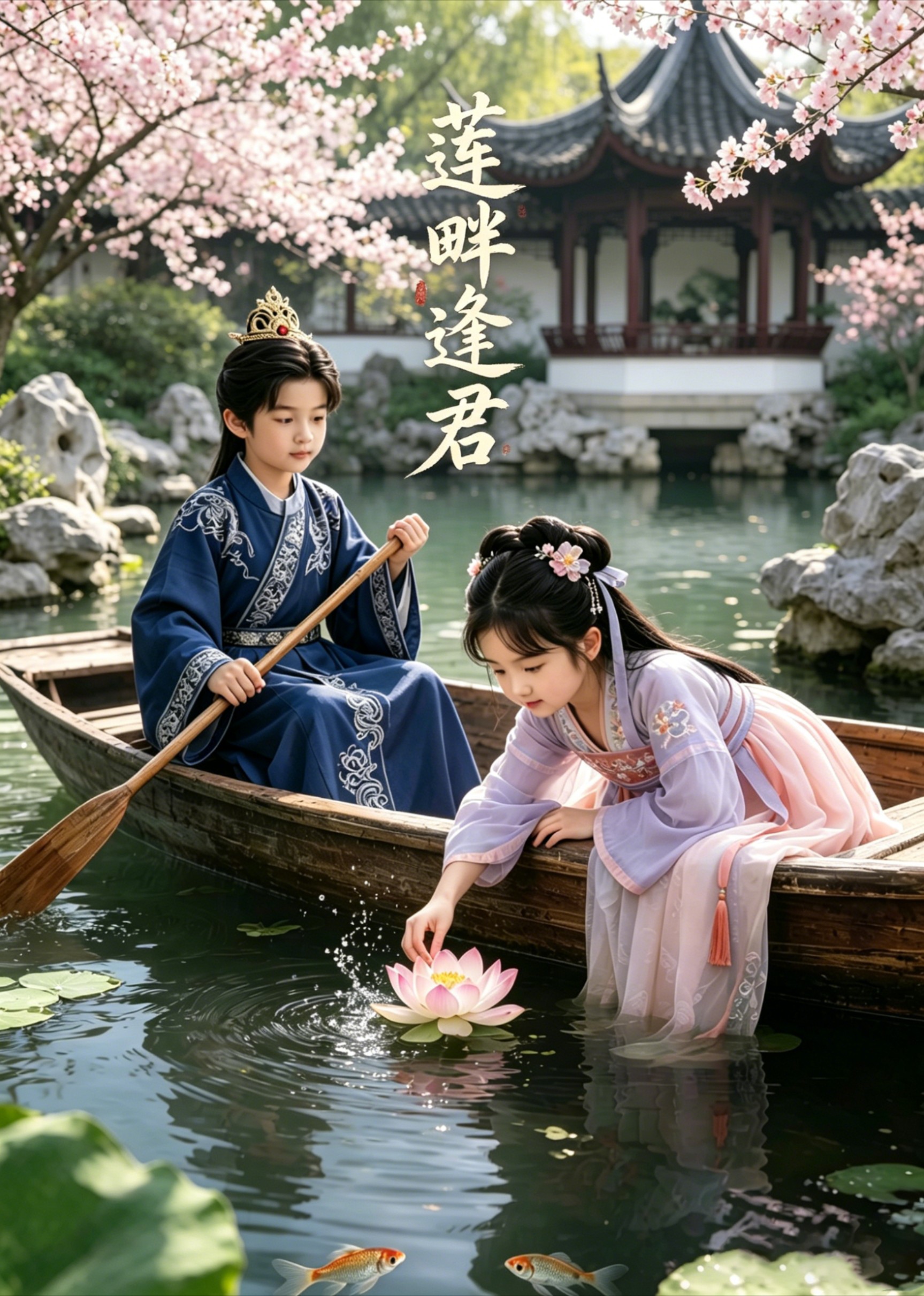 莲畔逢君