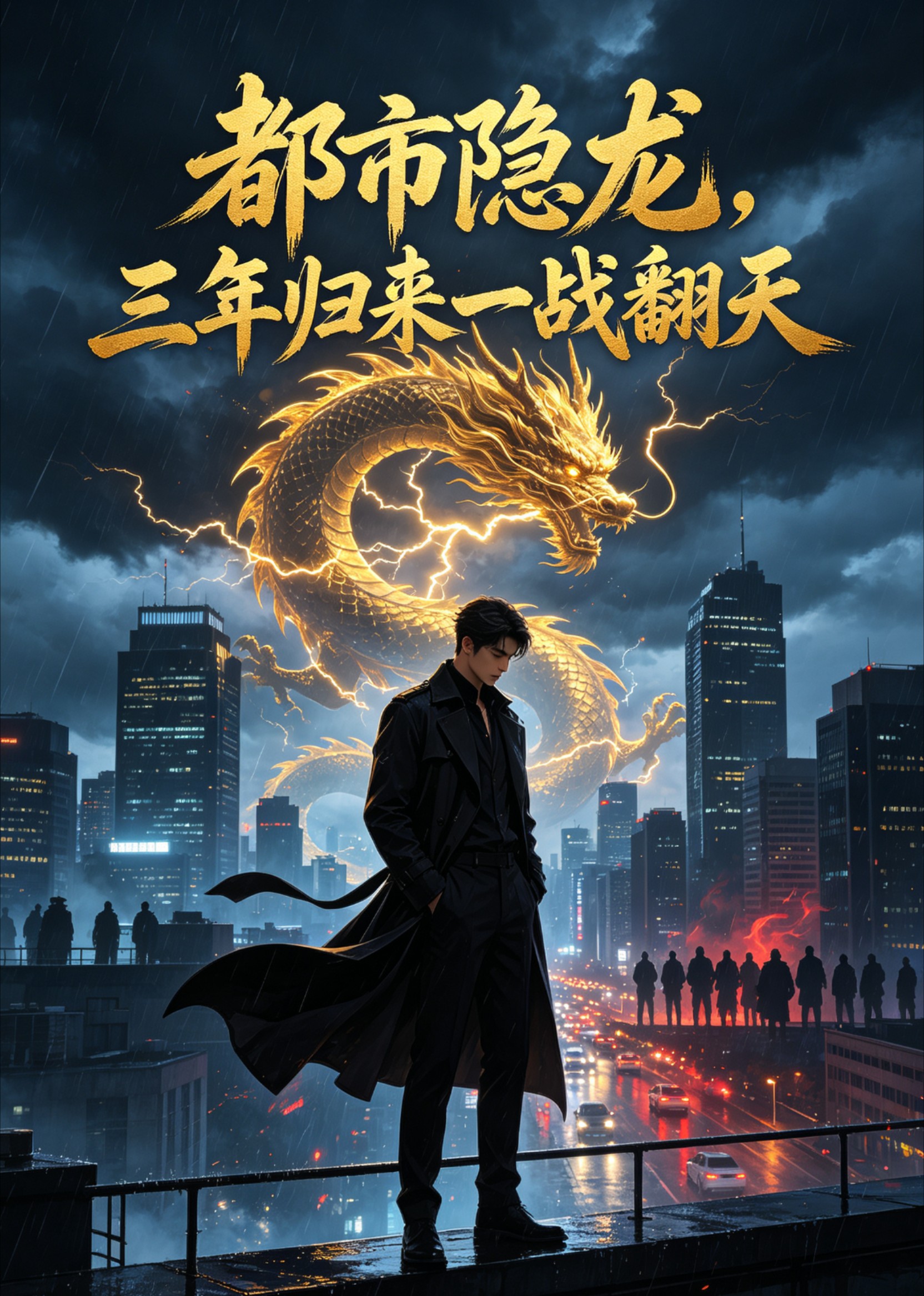 都市隐龙，三年归来一战翻天封面图