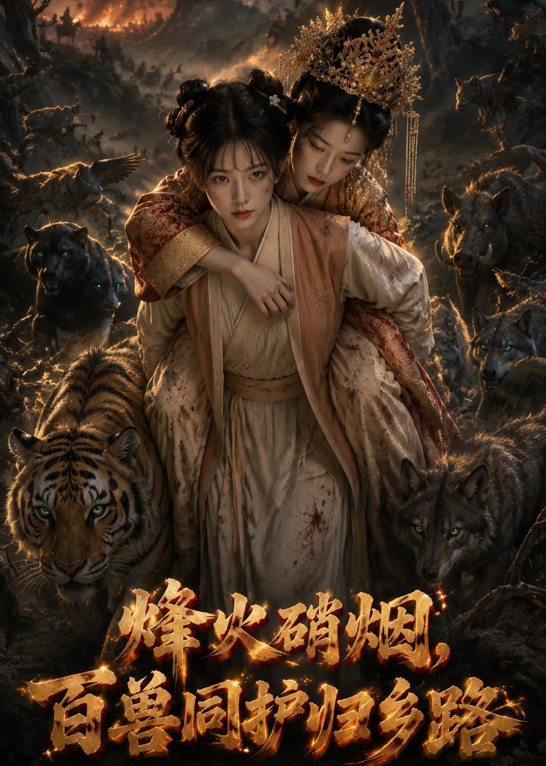 烽火硝烟，百兽同护归乡路封面图