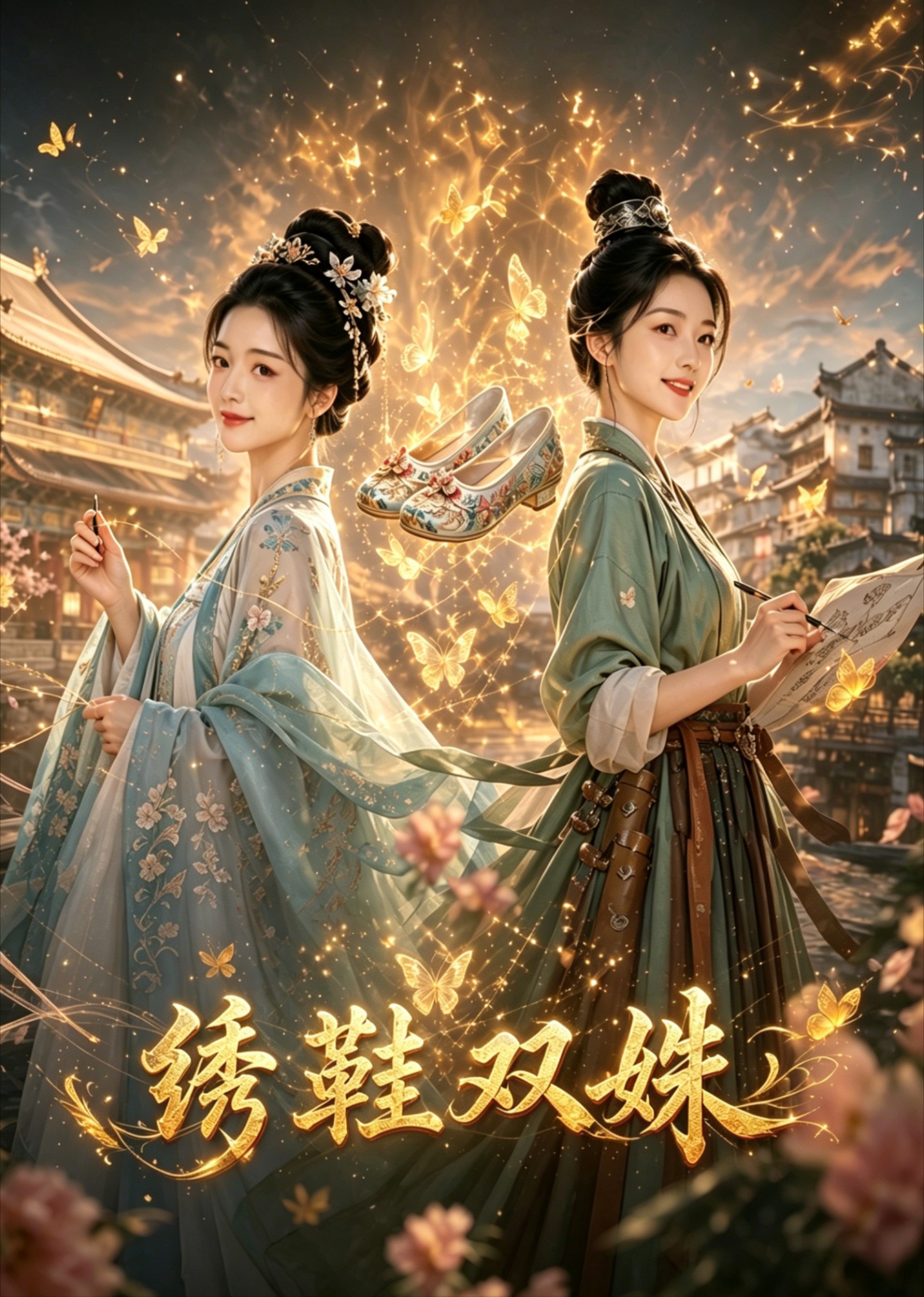 绣鞋双姝封面图