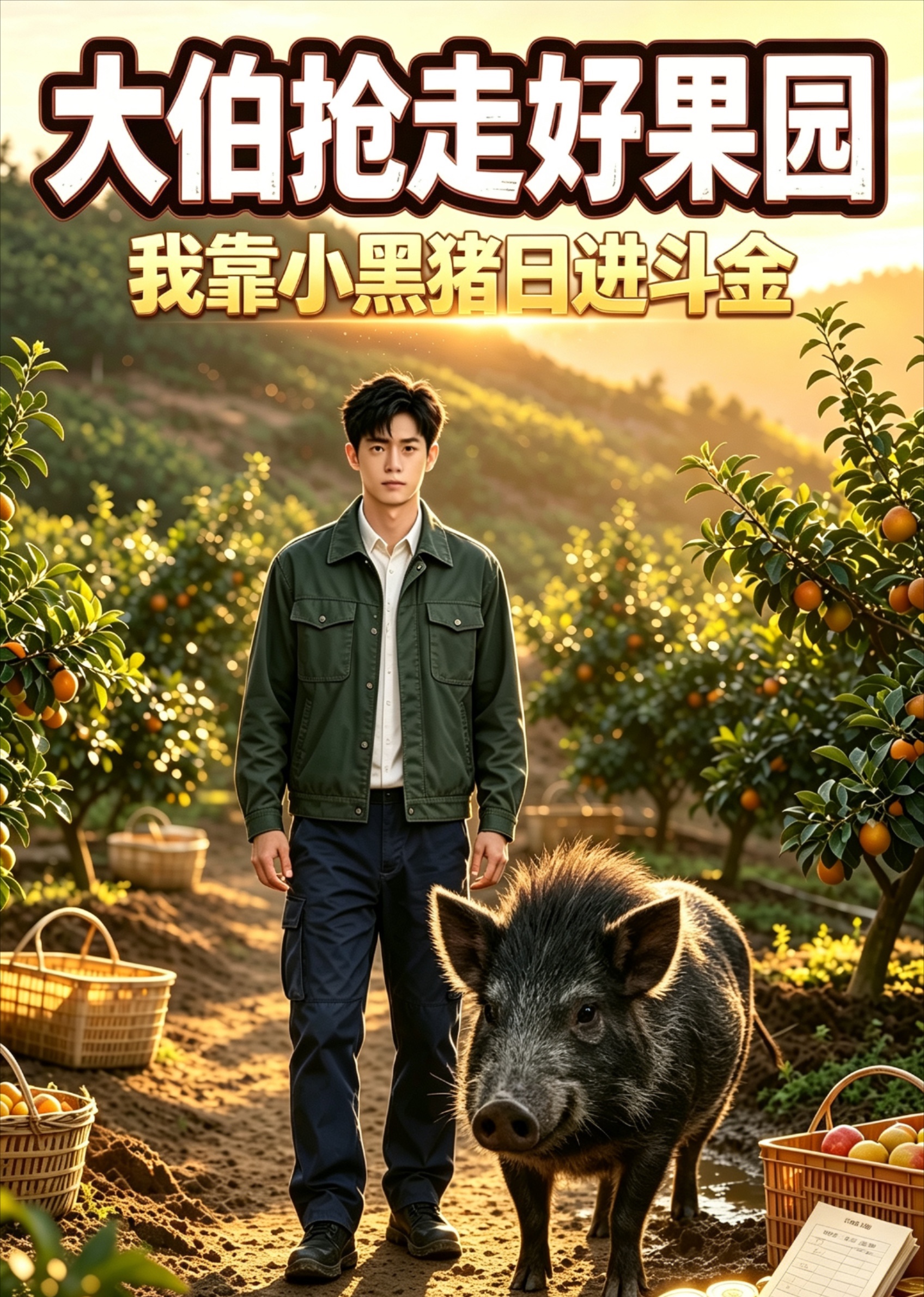 大伯抢走好果园，我靠小黑猪日进斗金封面图