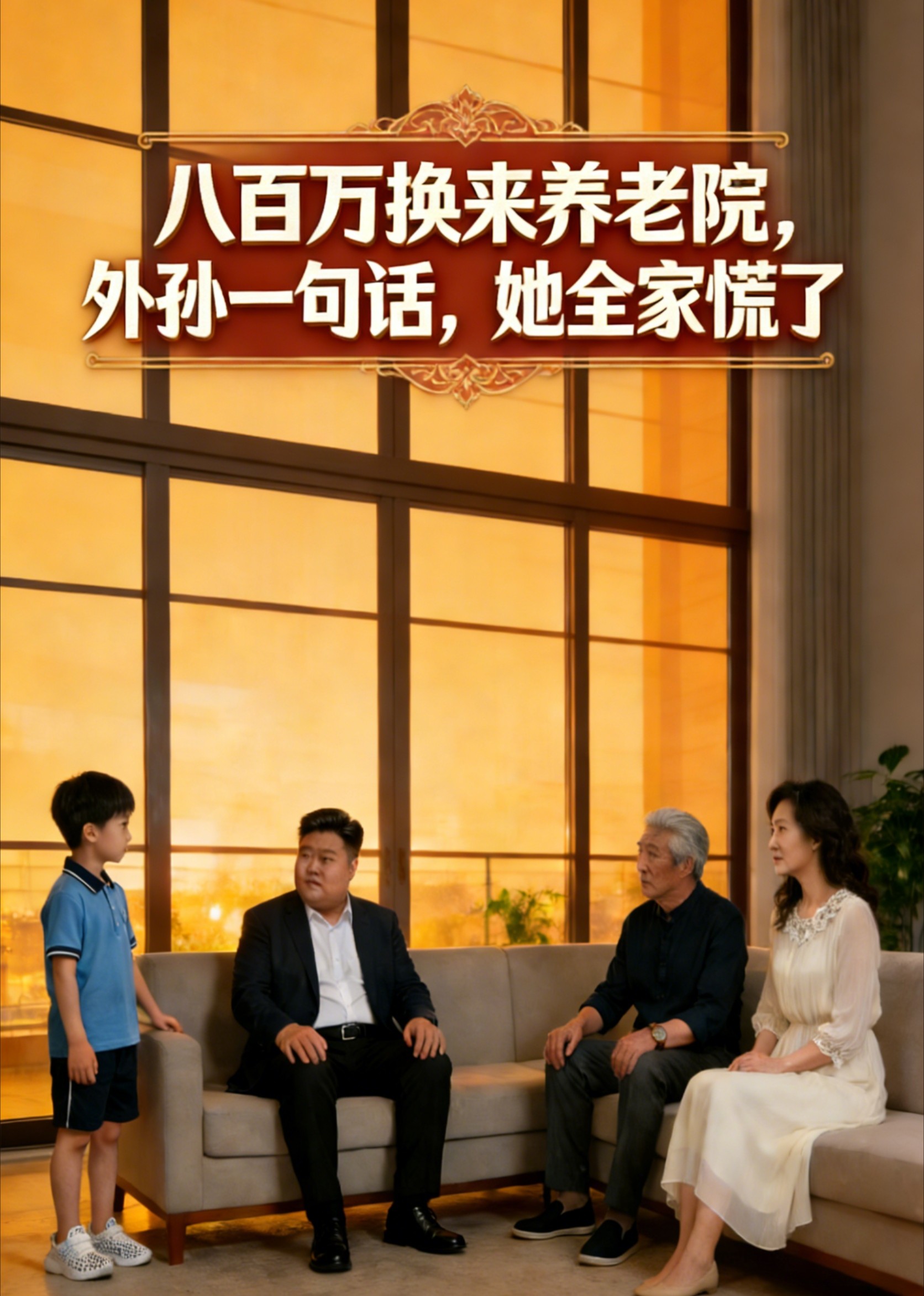 八百万换来养老院，外孙一句话，她全家慌了