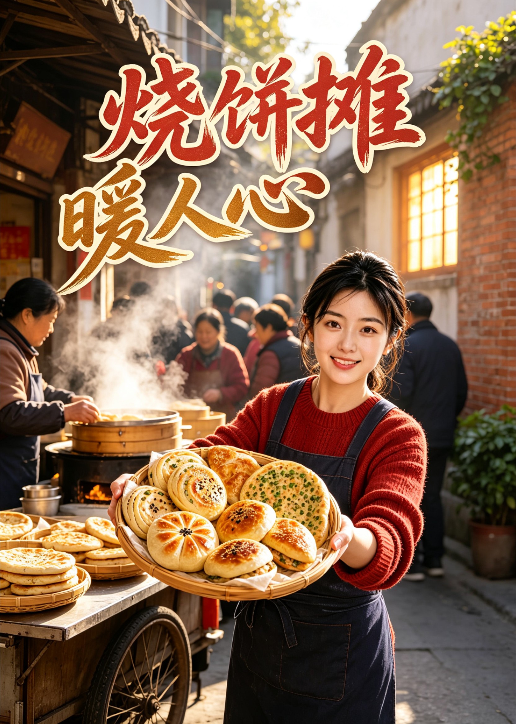 烧饼摊暖人心