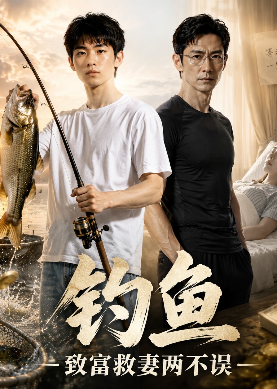 钓鱼，致富救妻两不误