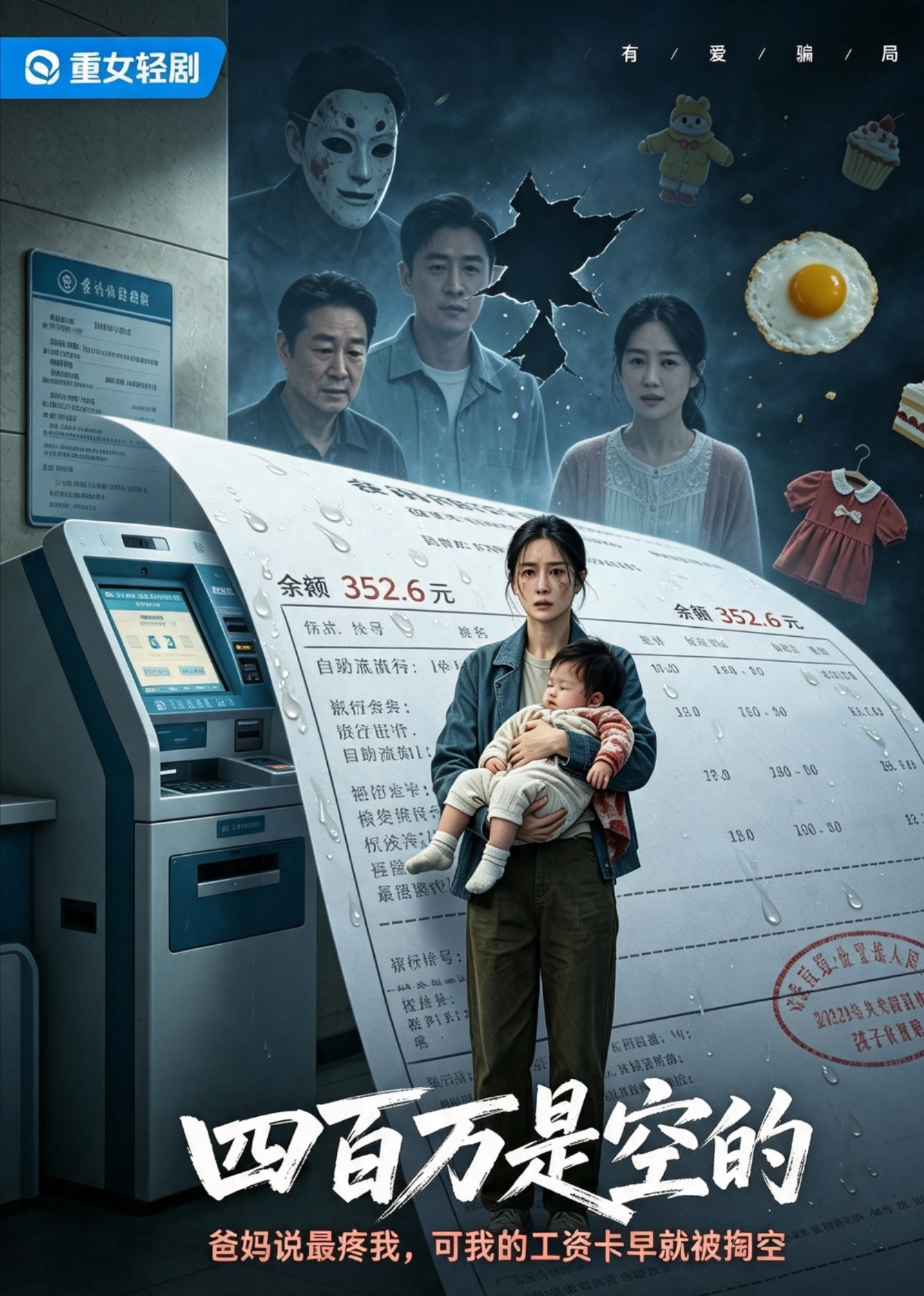 四百万是空的