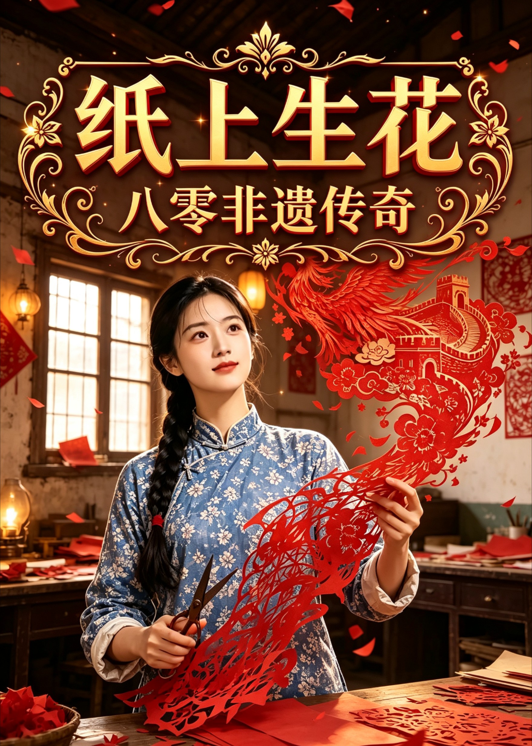 纸上生花，八零非遗传奇封面图