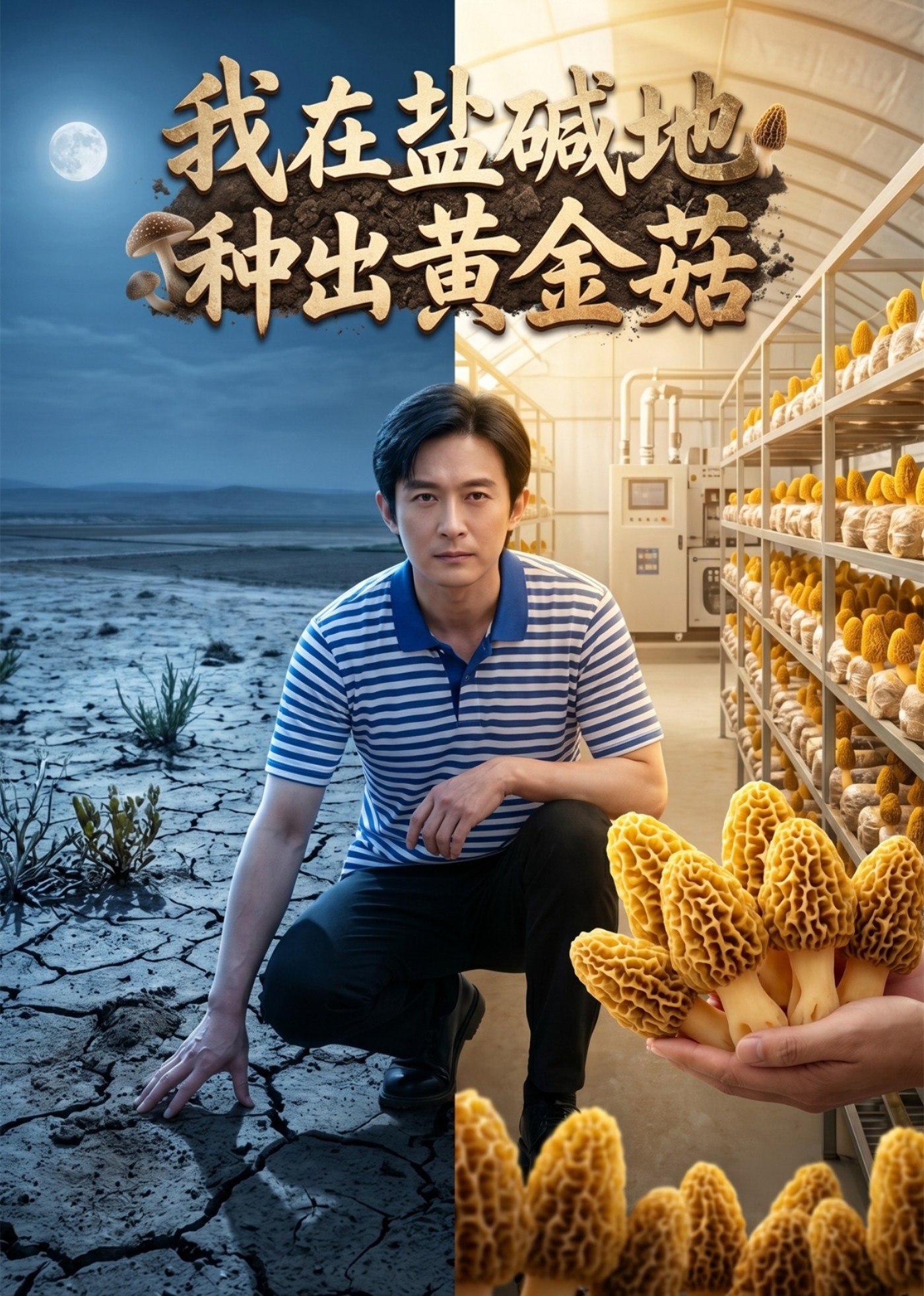 我在盐碱地种出黄金菇