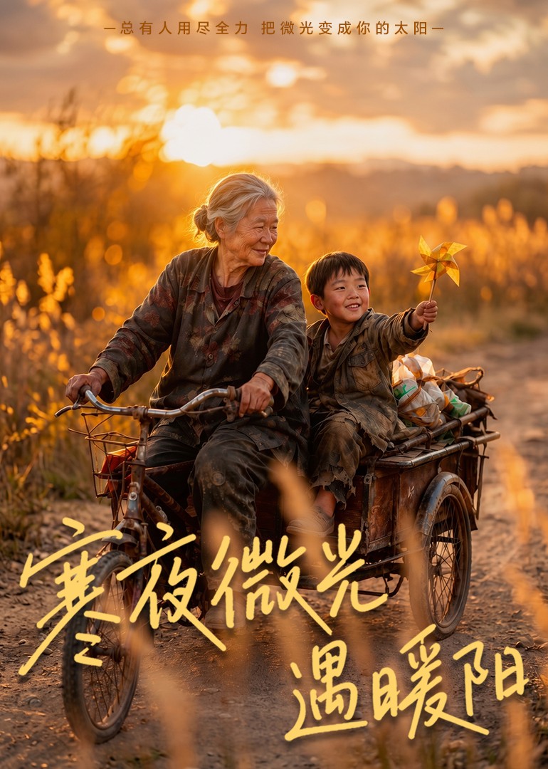 寒夜微光遇暖阳