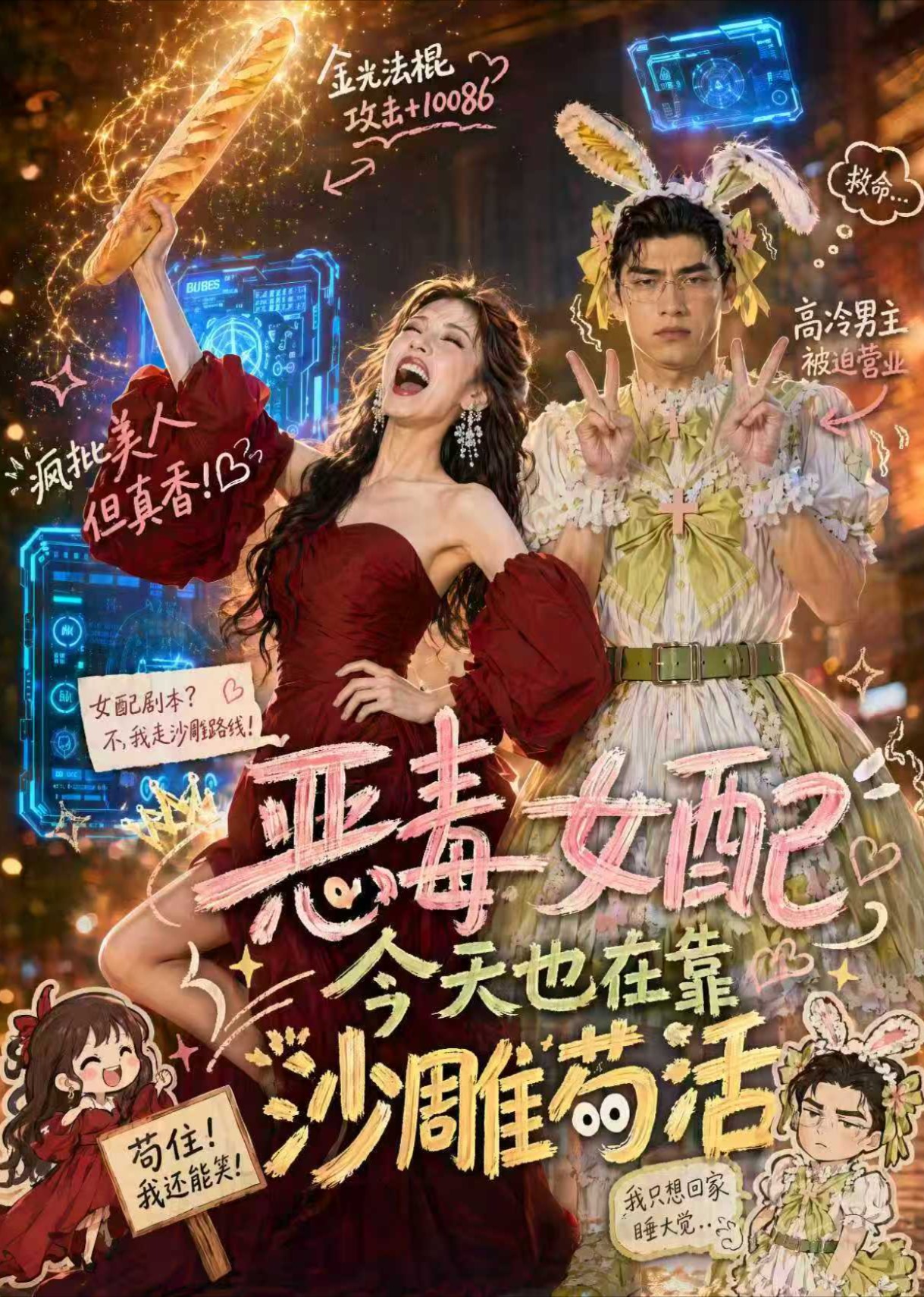 恶毒女配今天也在靠沙雕苟活
