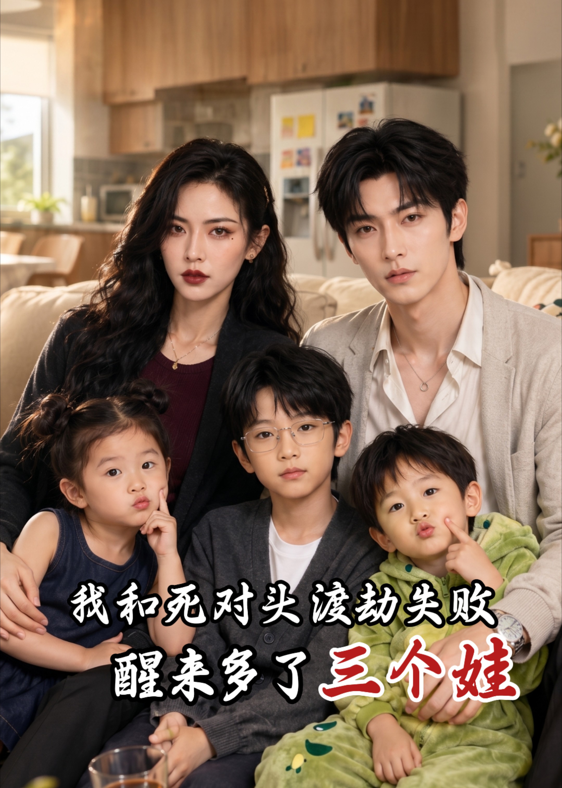 我和死对头渡劫失败，醒来多了三个娃