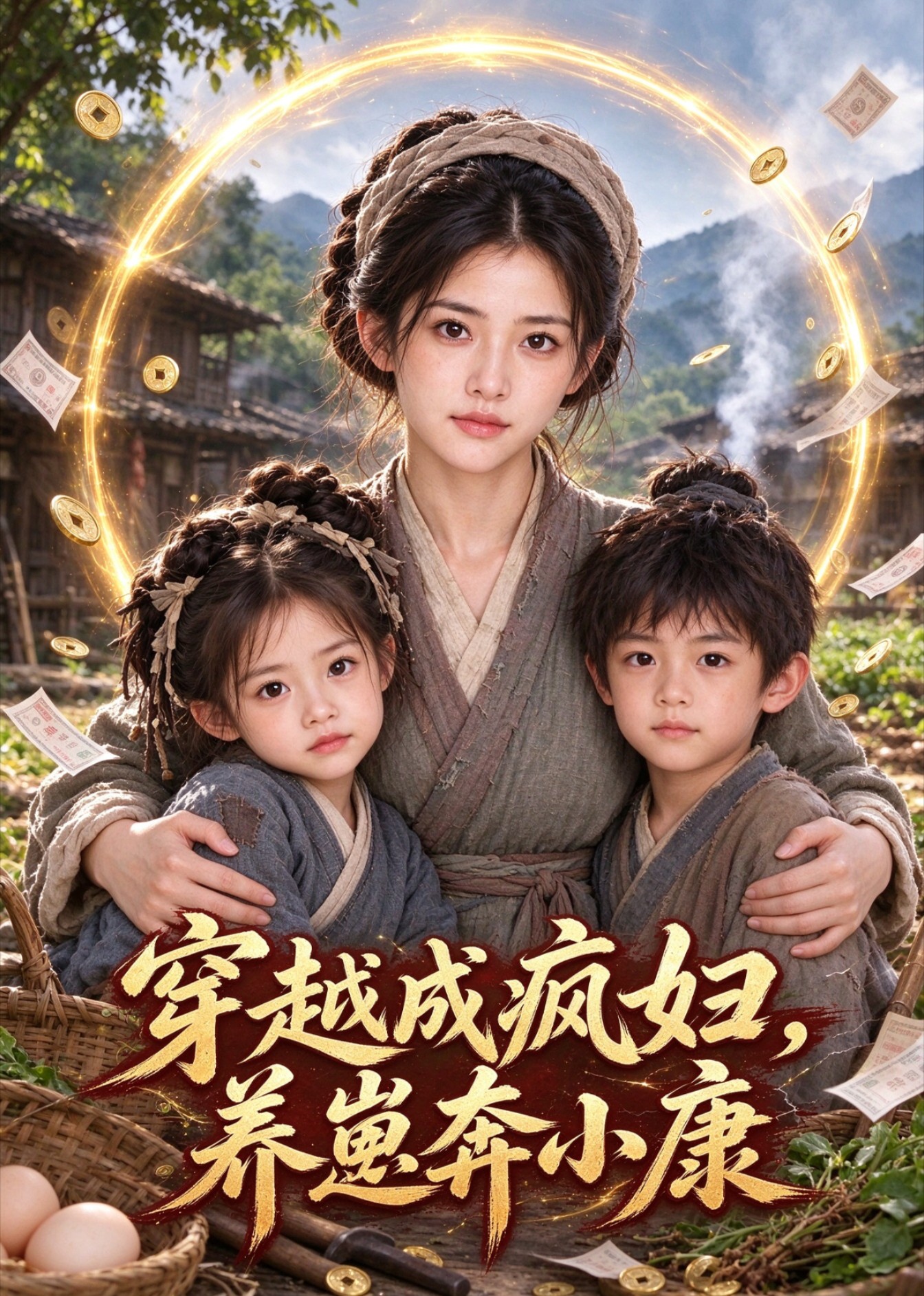 穿越成疯妇，养崽奔小康封面图