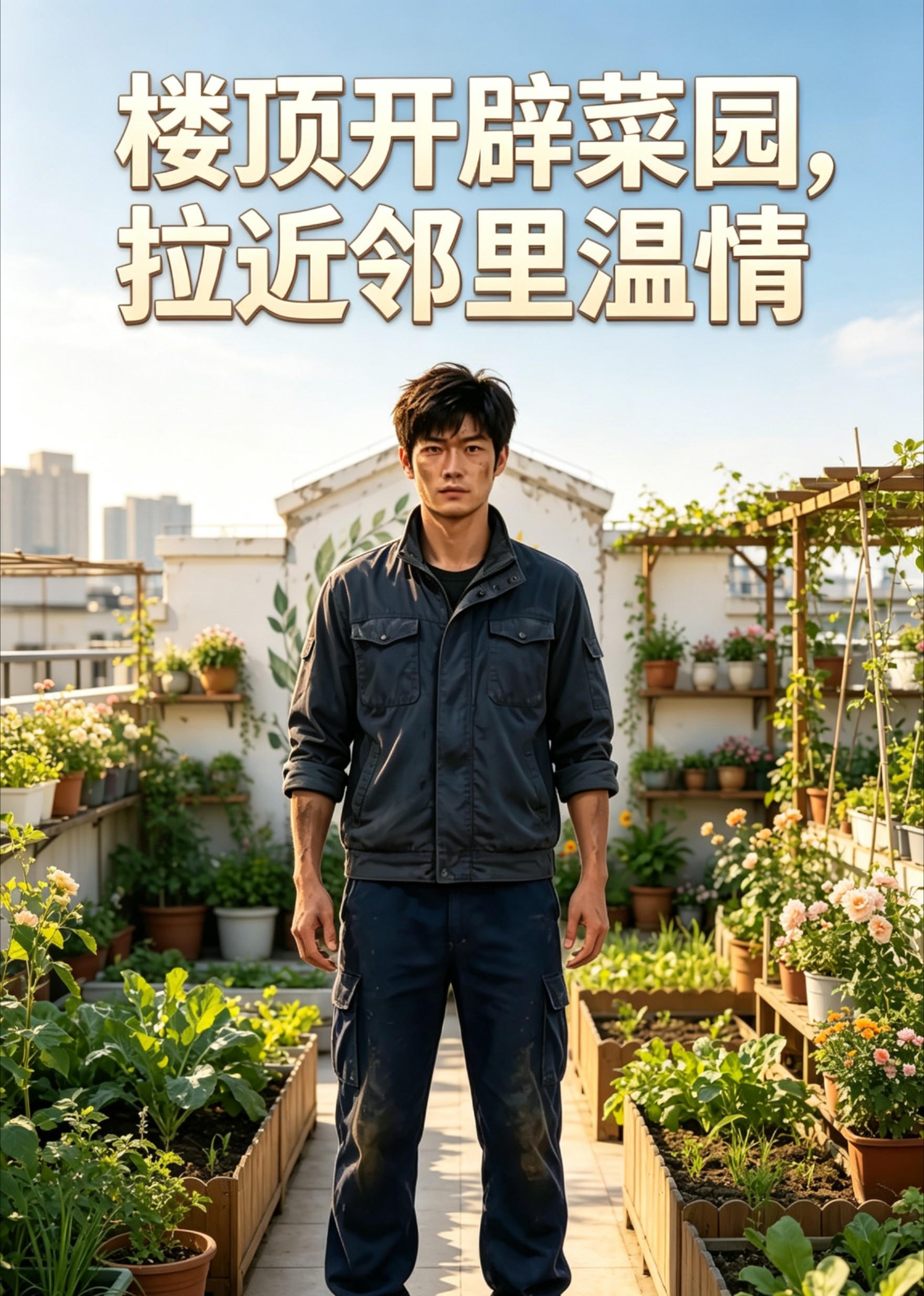 楼顶开辟菜园，拉近邻里温情