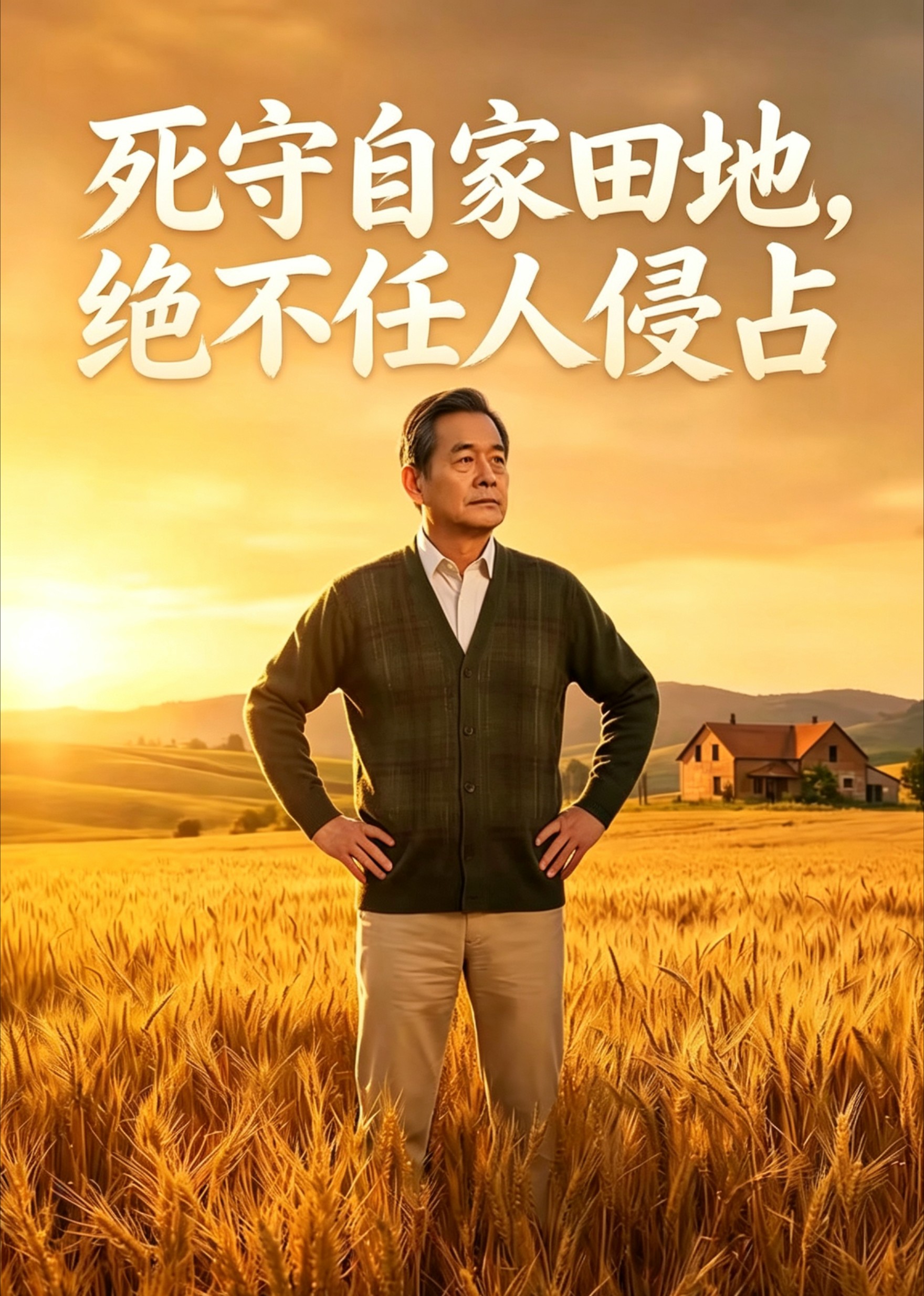 死守自家田地，绝不任人侵占