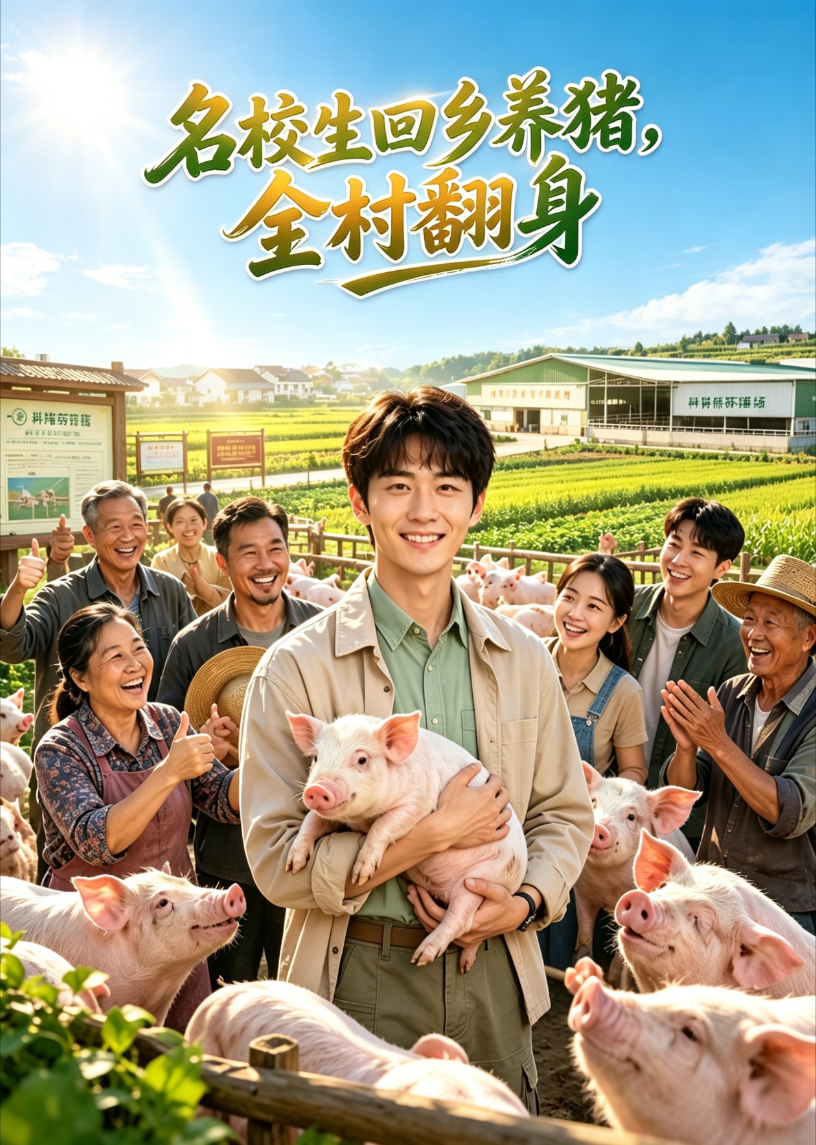名校生回乡养猪，全村翻身