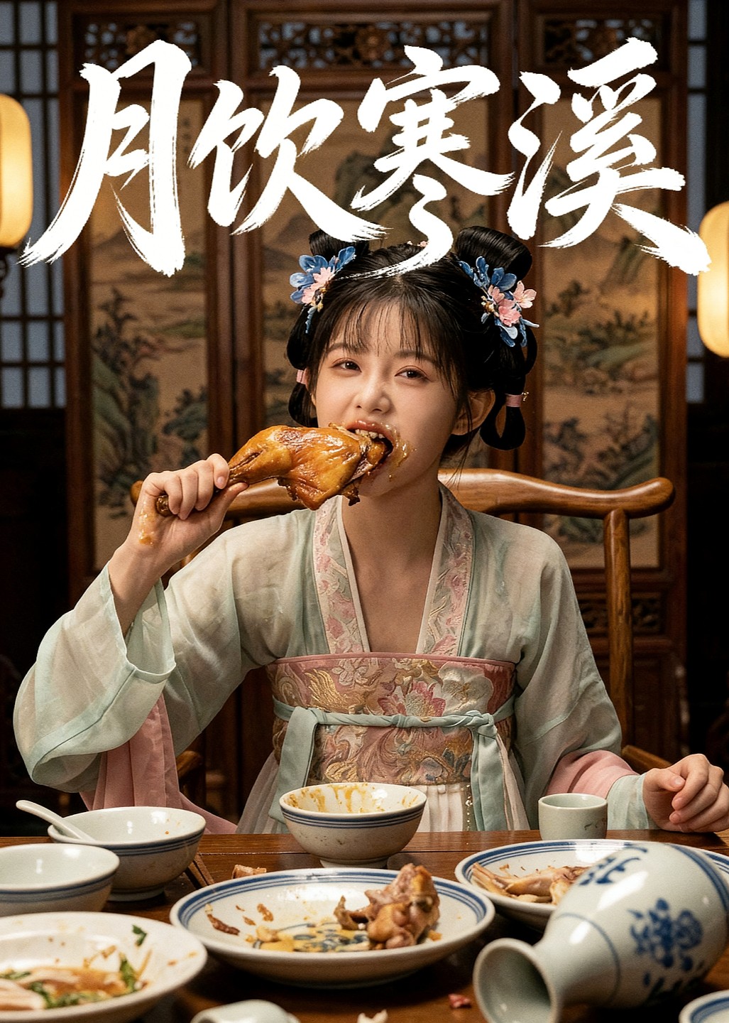 月饮寒溪