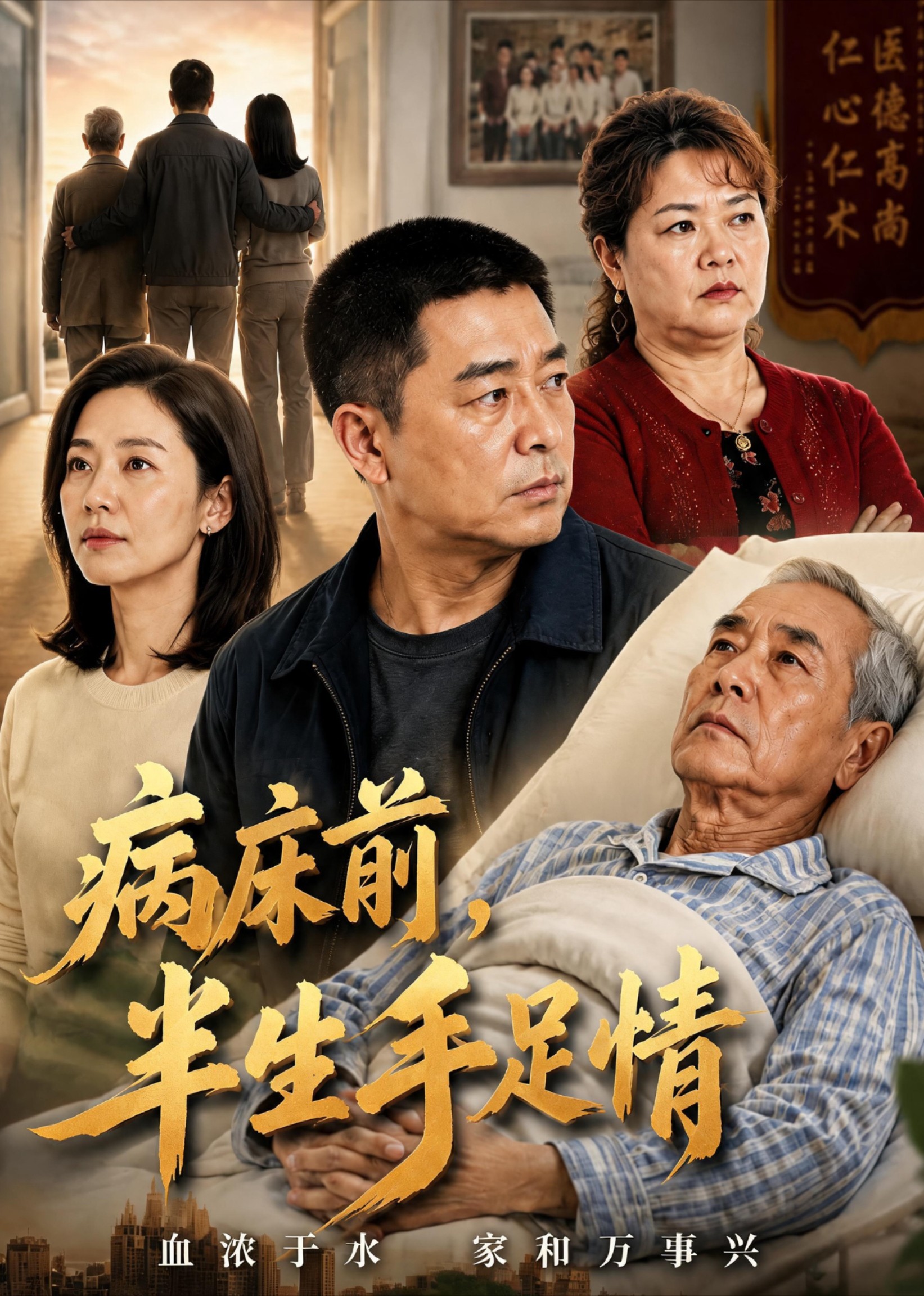病床前，半生手足情