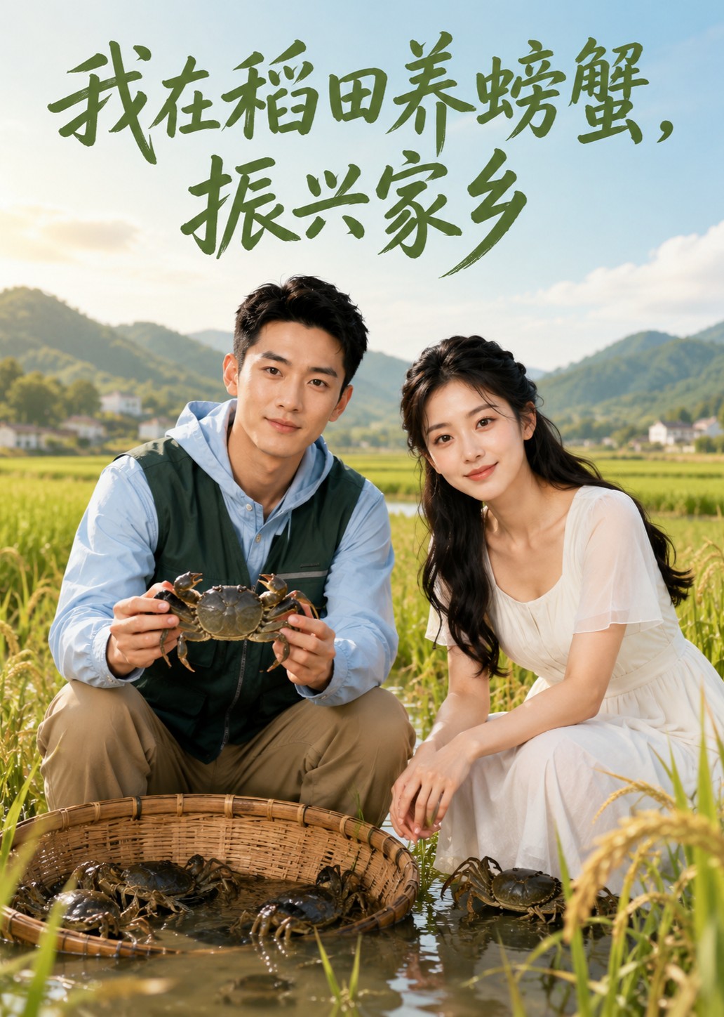 我在稻田养螃蟹，振兴家乡