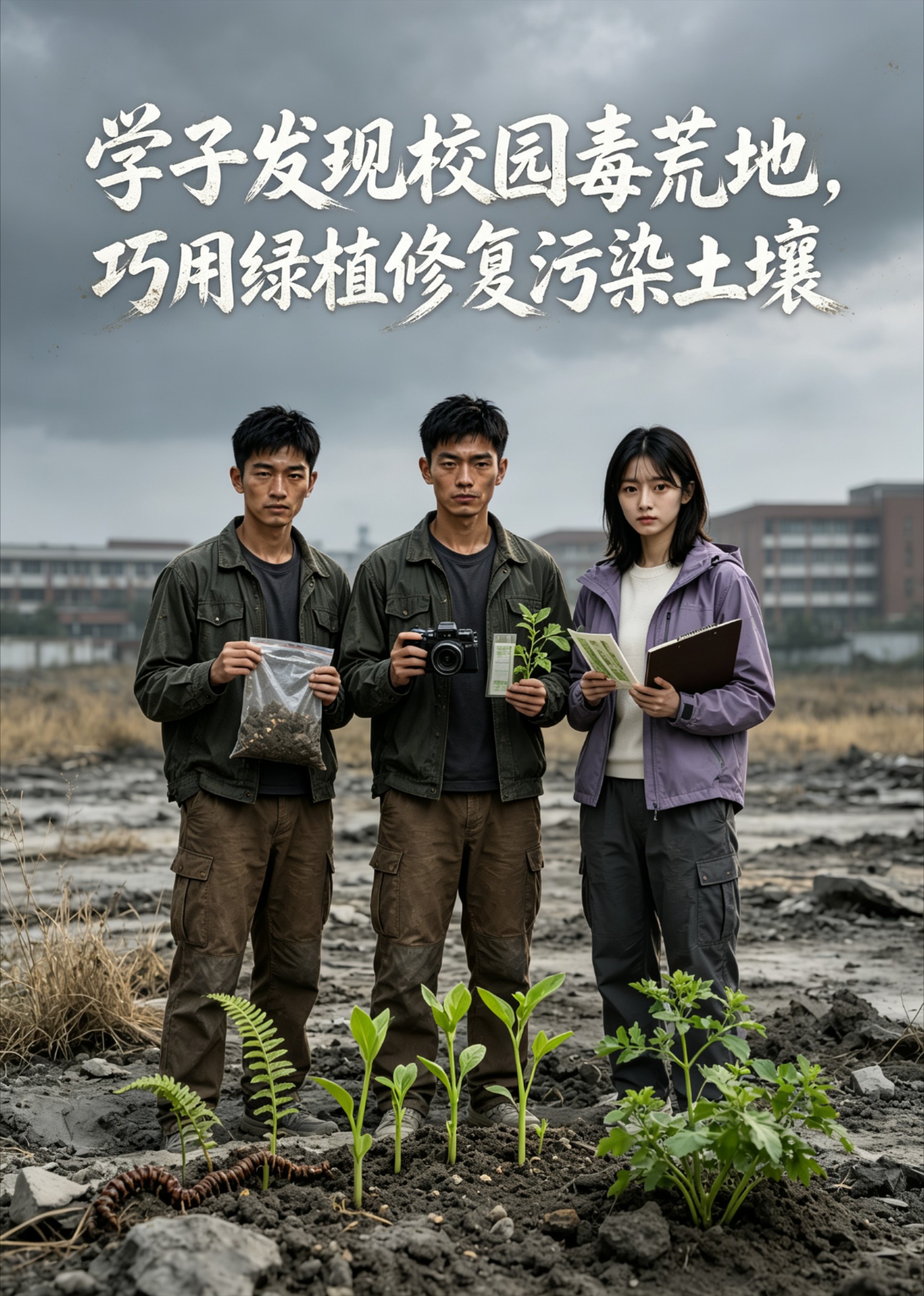 学子发现校园毒荒地，巧用绿植修复污染土壤