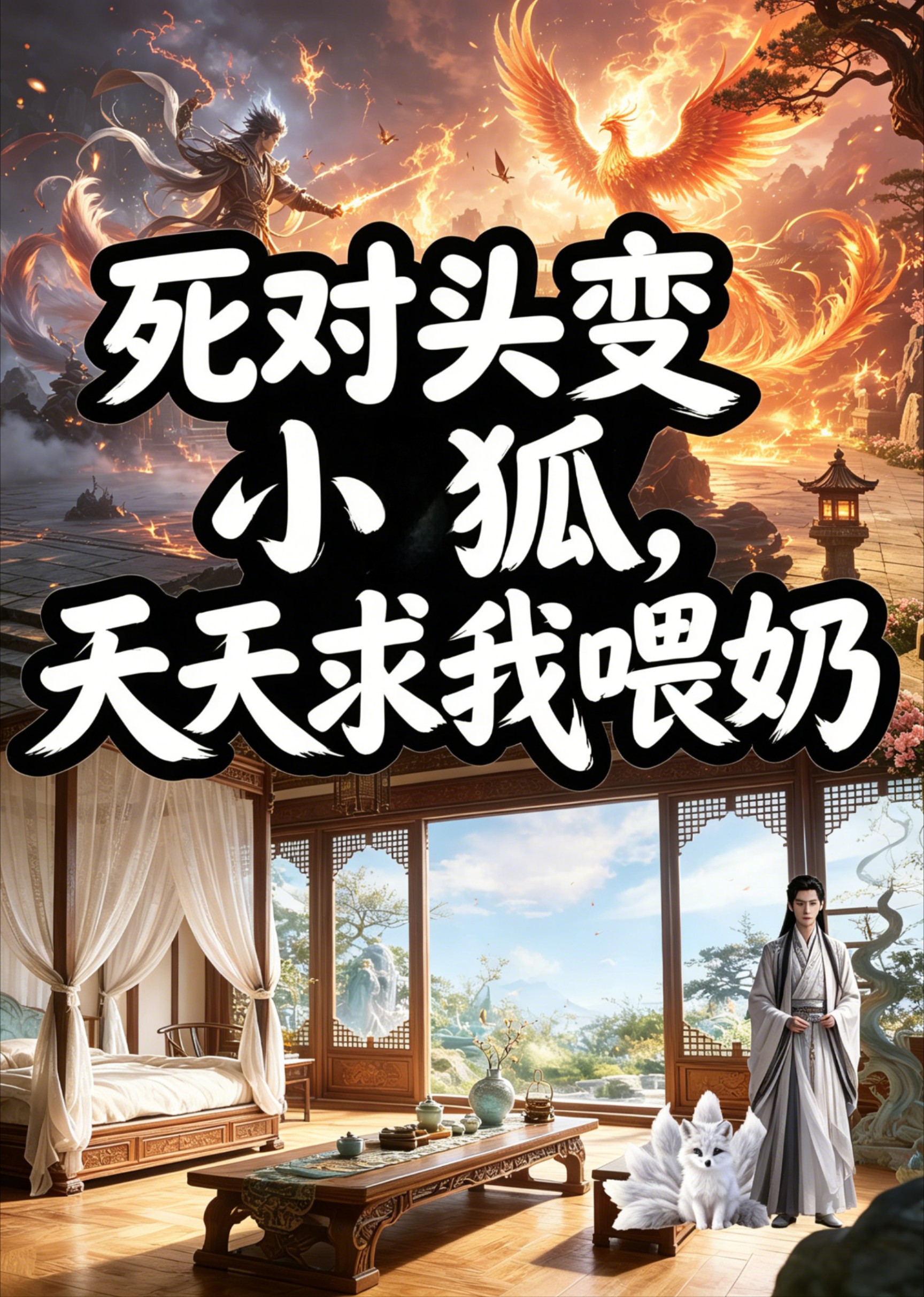 死对头变小狐，天天求我喂奶