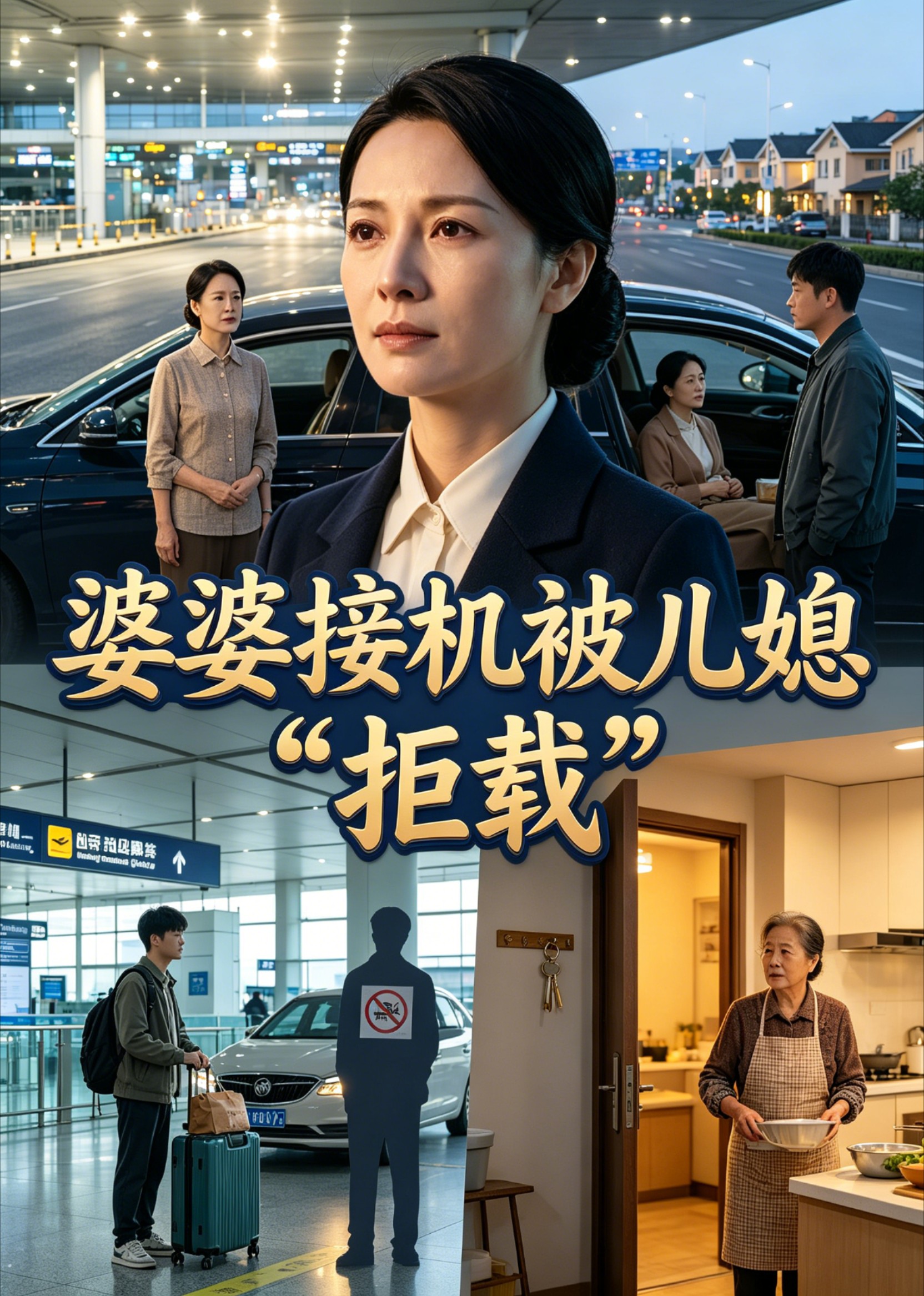 婆婆接机被儿媳“拒载”