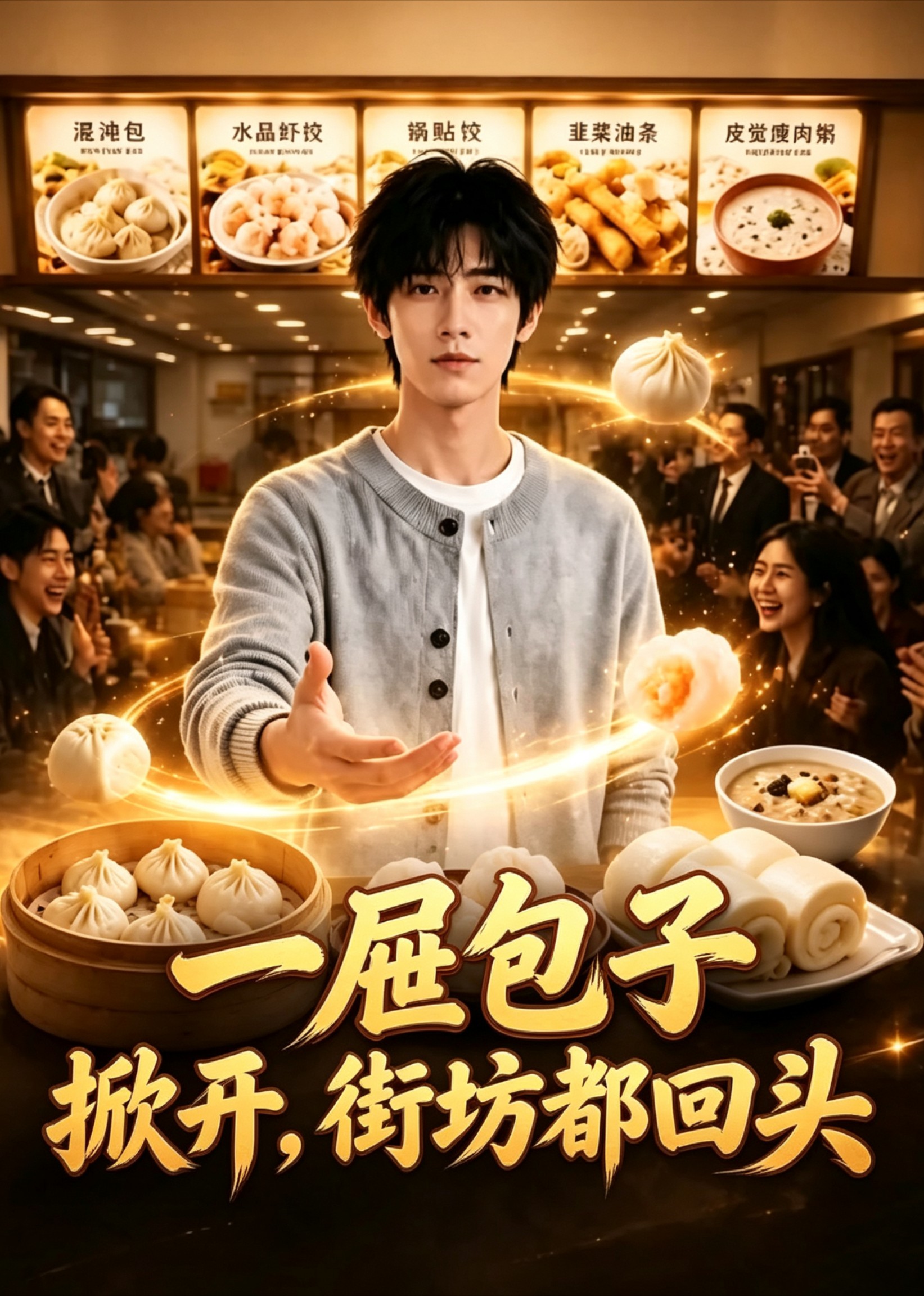 一屉包子掀开，街坊都回头