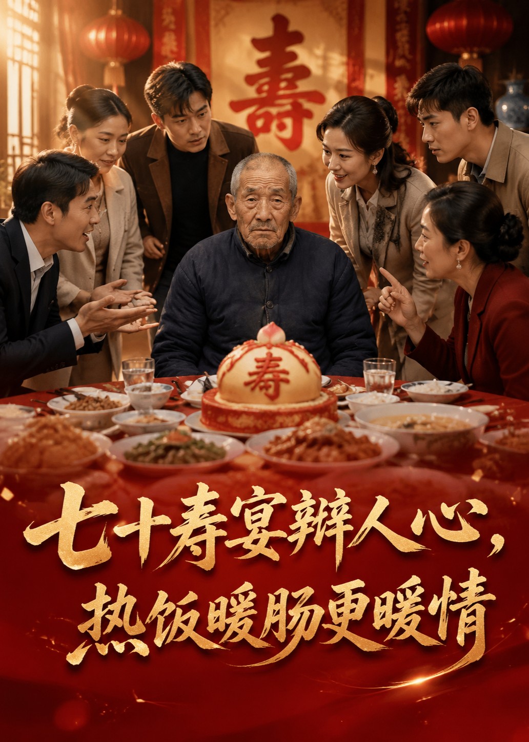 七十寿宴辨人心，热饭暖肠更暖情