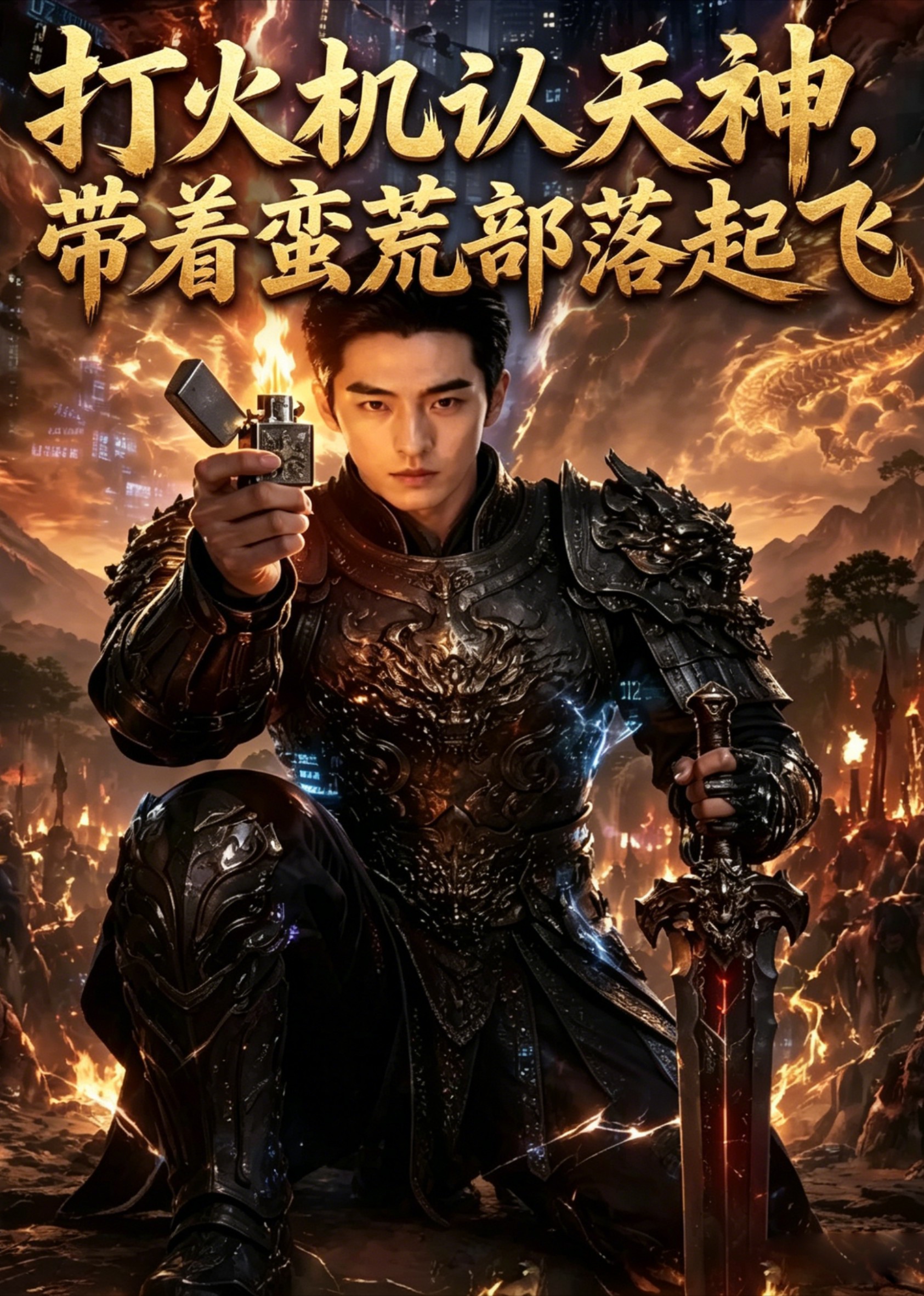 打火机认天神，带着蛮荒部落起飞