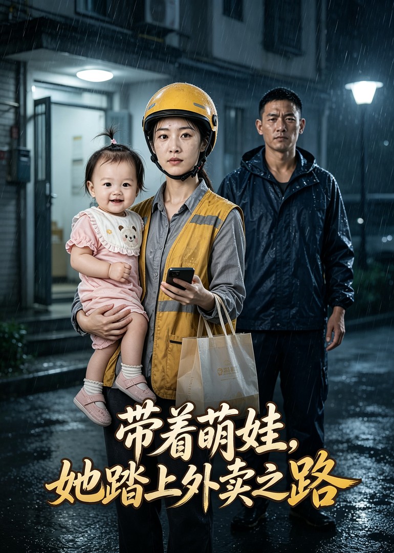 带着萌娃，她踏上外卖之路