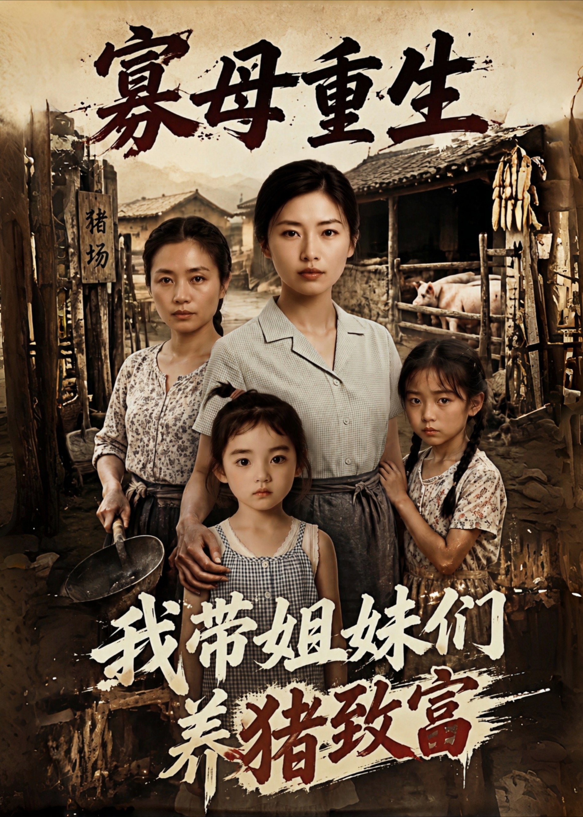 寡母重生，我带姐妹们养猪致富封面图
