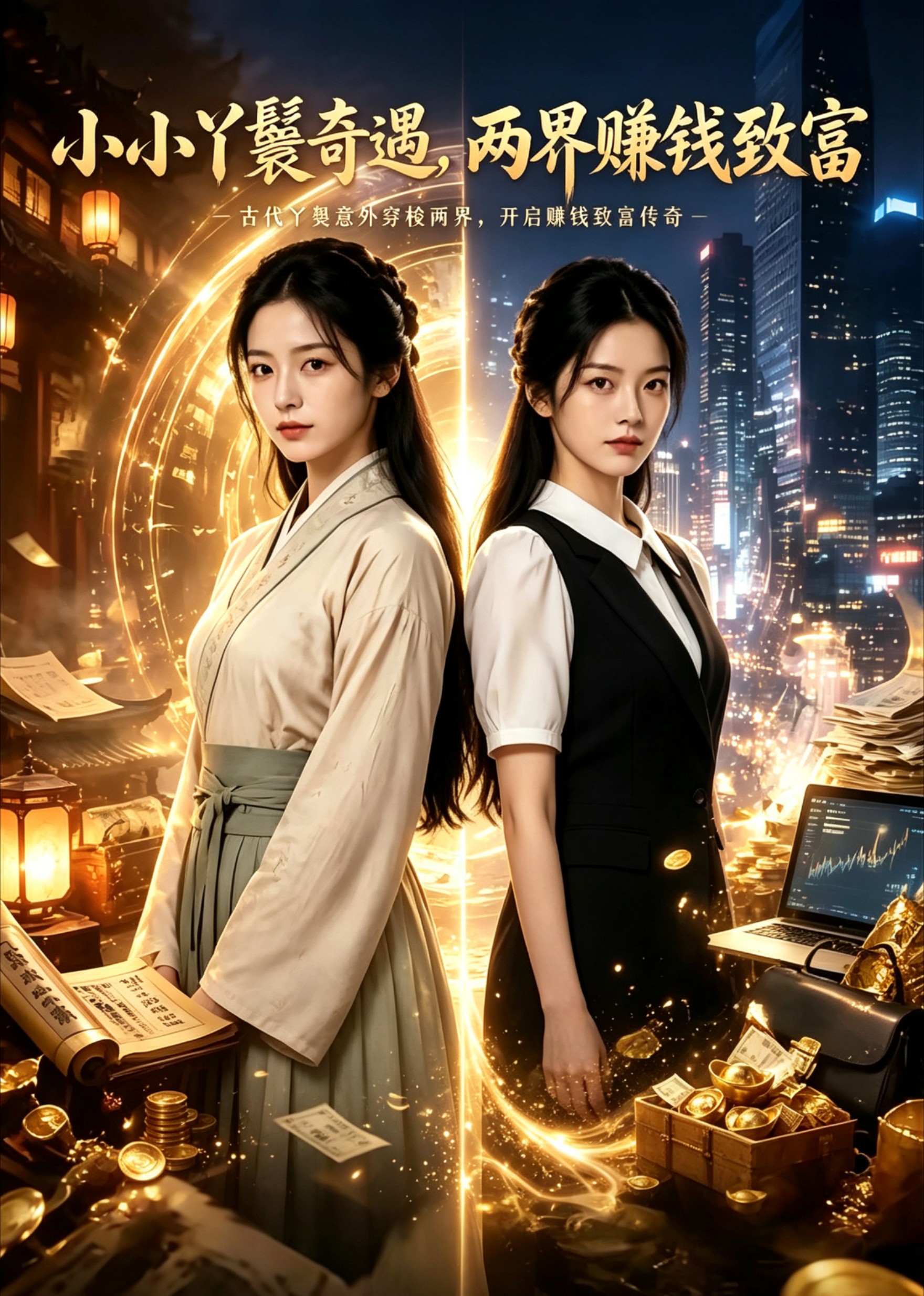 小小丫鬟奇遇，两界赚钱致富