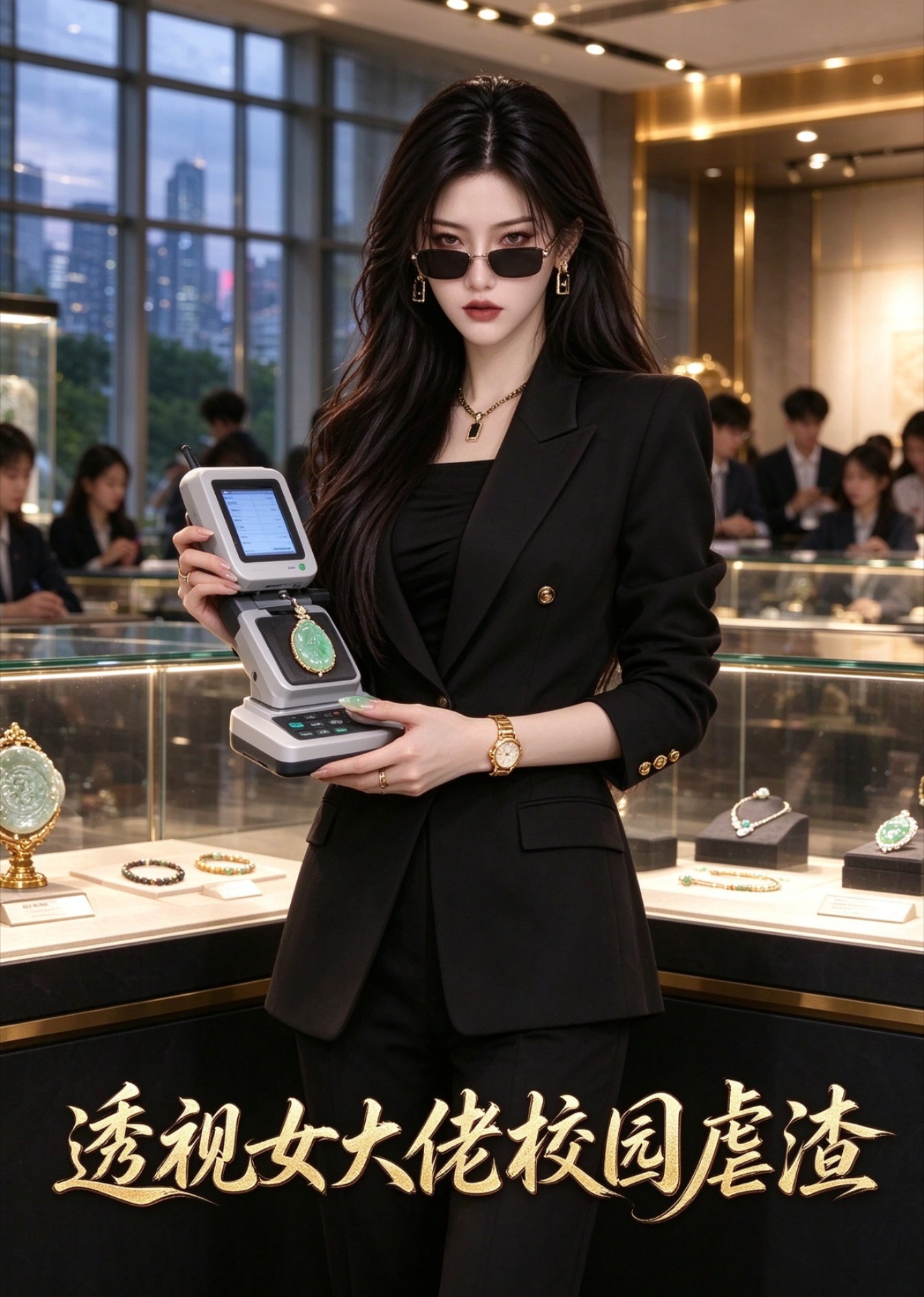 透视女大佬校园虐渣封面图