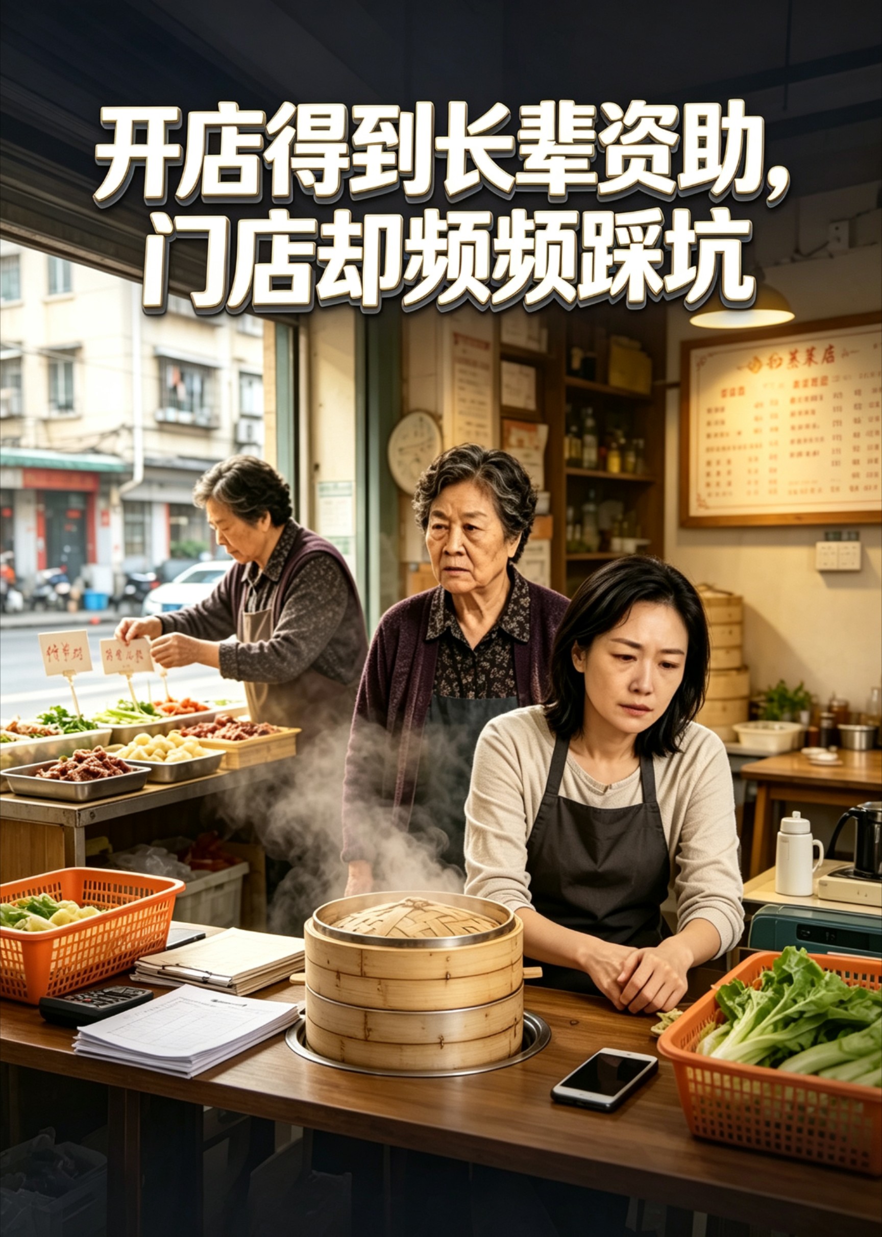 开店得到长辈资助，门店却频频踩坑