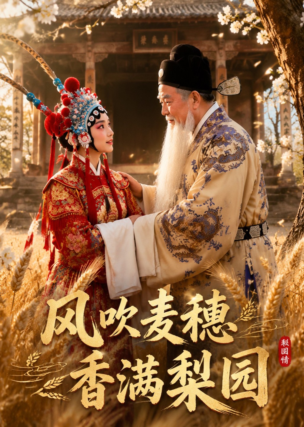 风吹麦穗，香满梨园