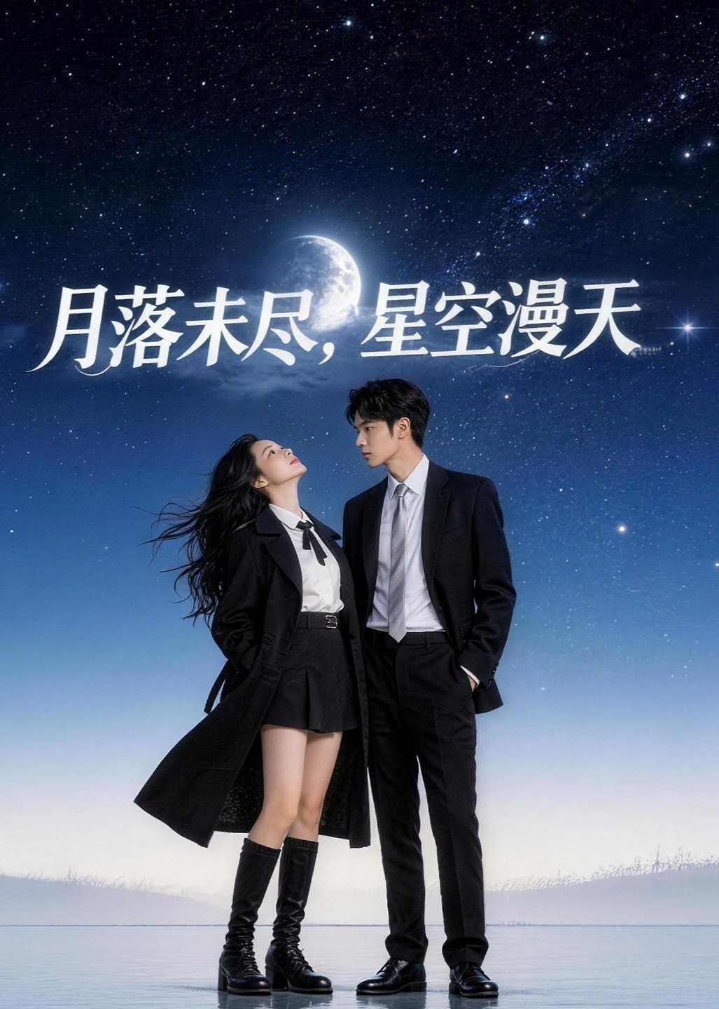 月落未尽，星空漫天