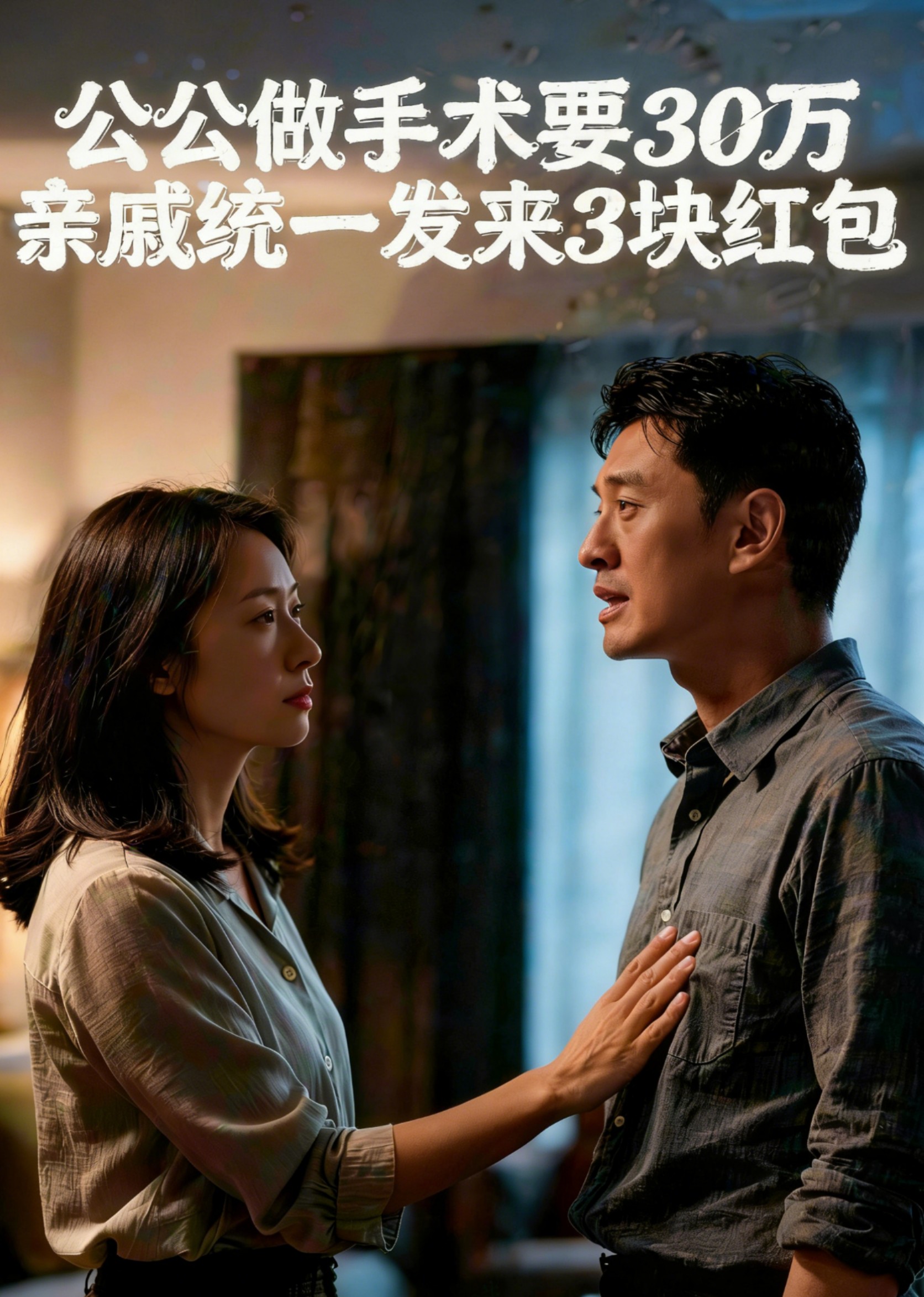 公公做手术要30万，亲戚统一发来3块红包