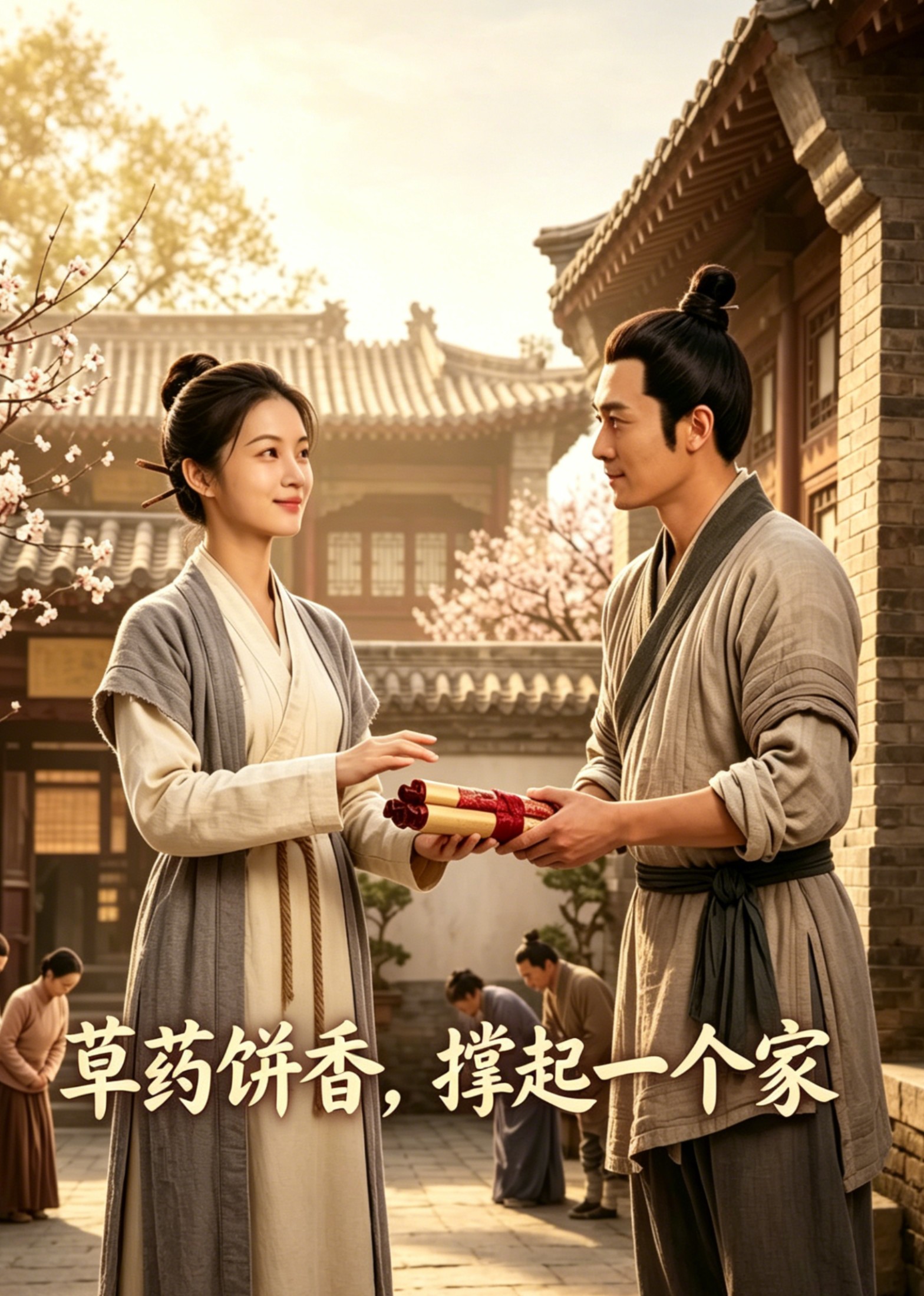 草药饼香，撑起一个家