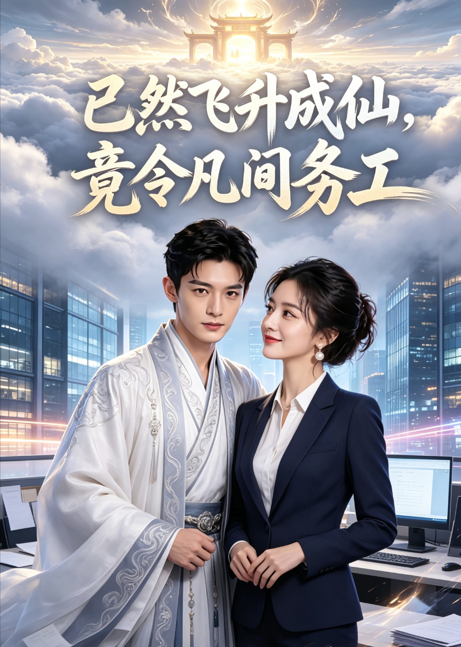 已然飞升成仙，竟令凡间务工