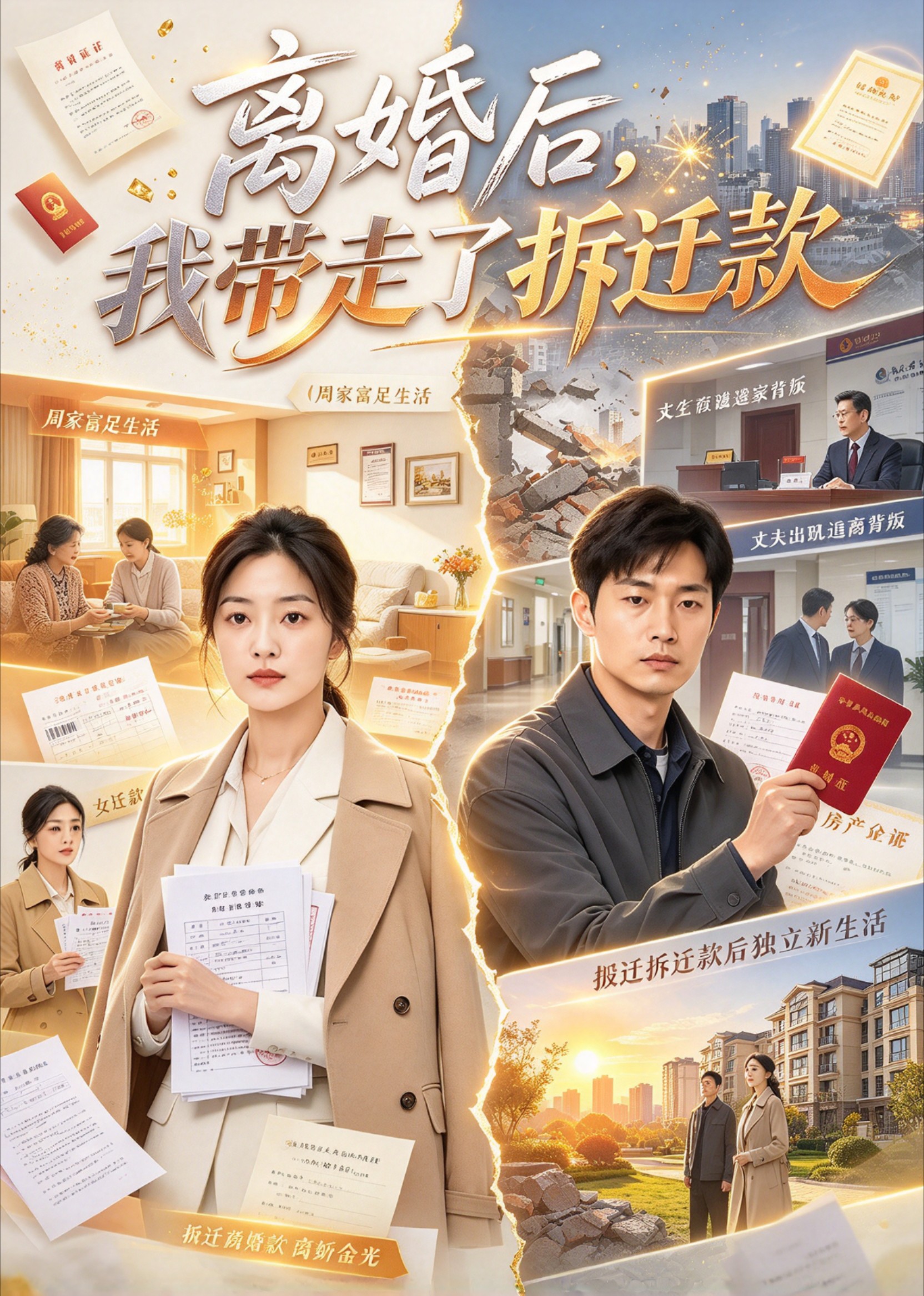 离婚后我带走了拆迁款封面图